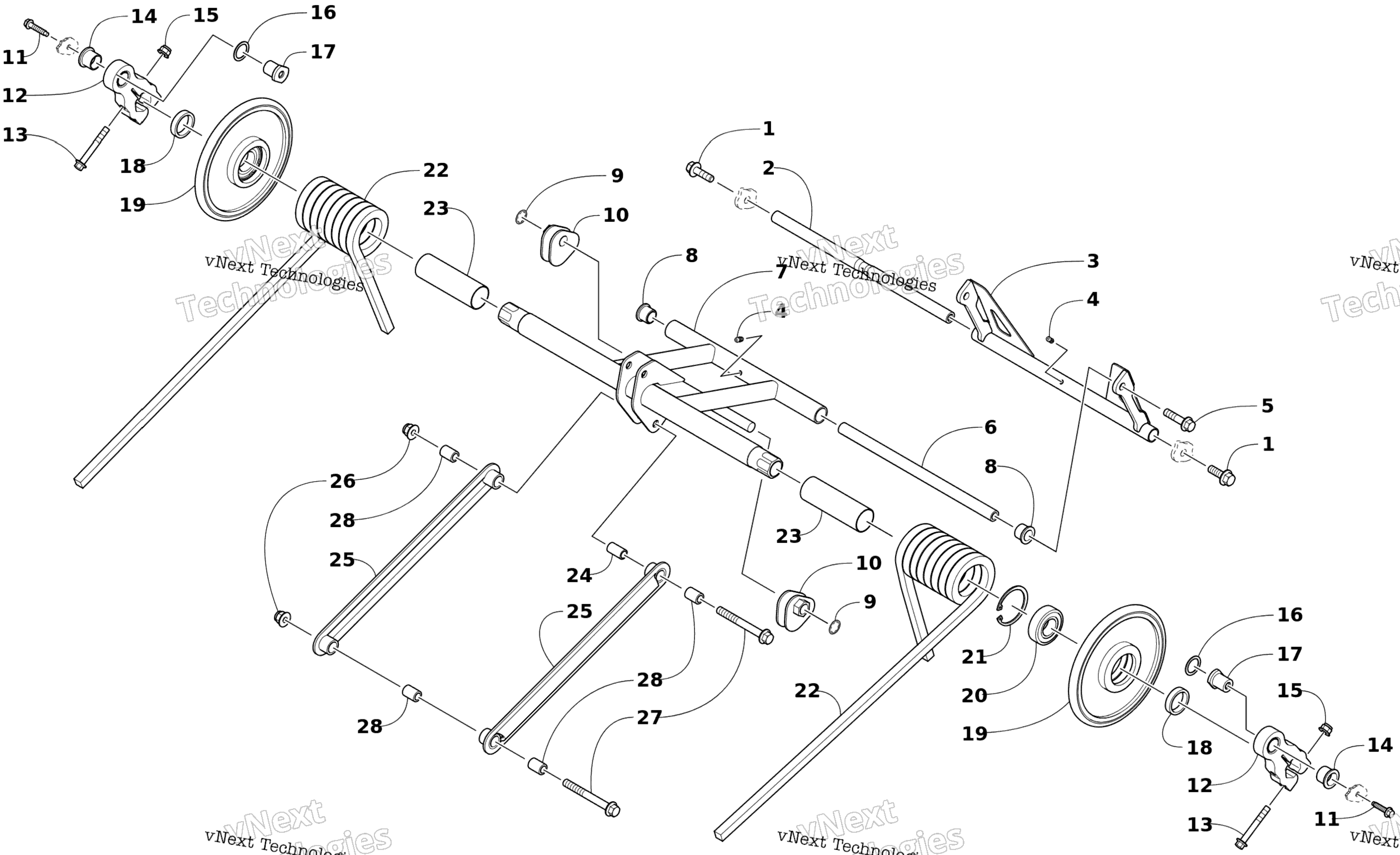 Задняя часть Suspension Rear Arm Assembly