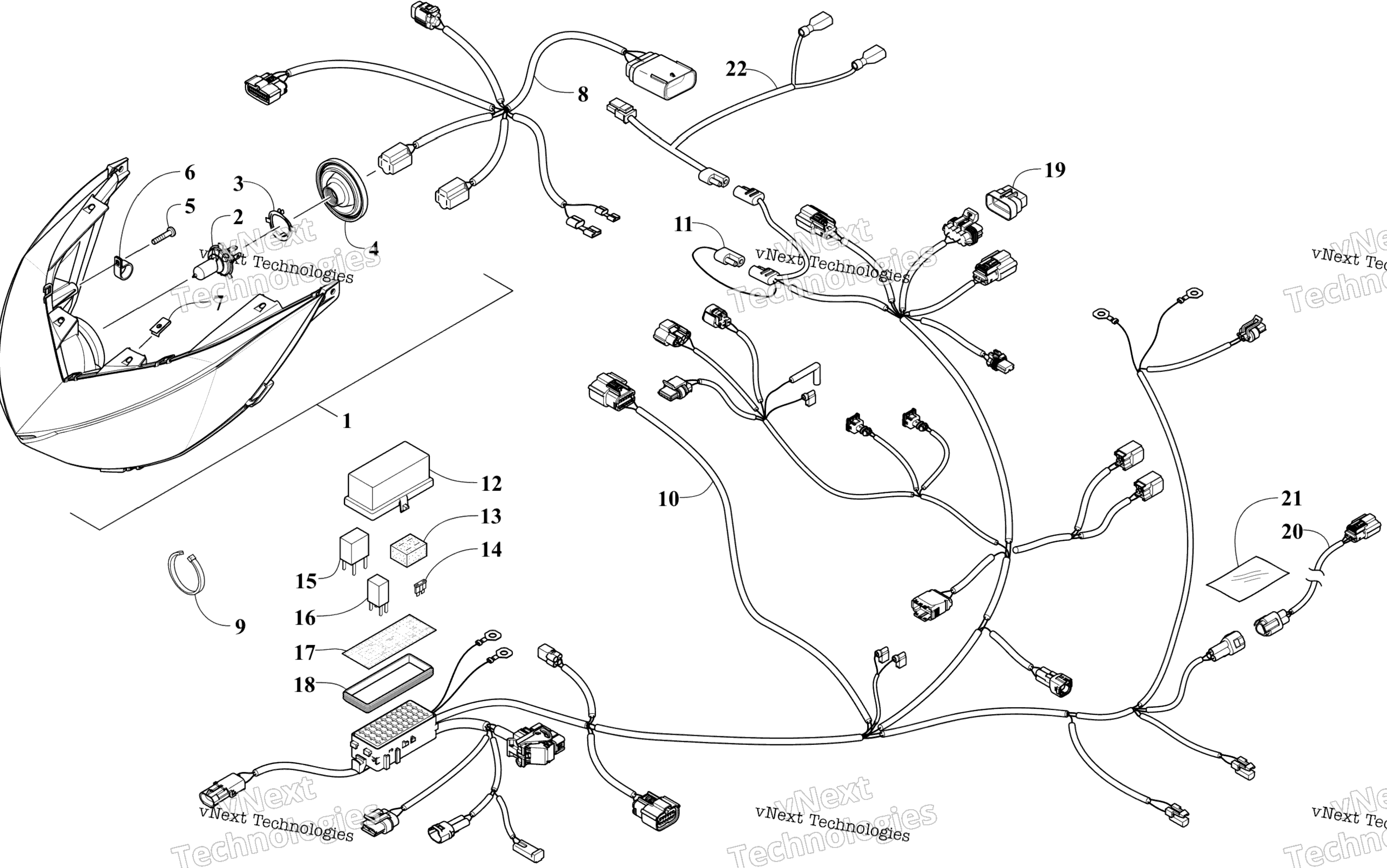 Фара And Wiring Assemblies