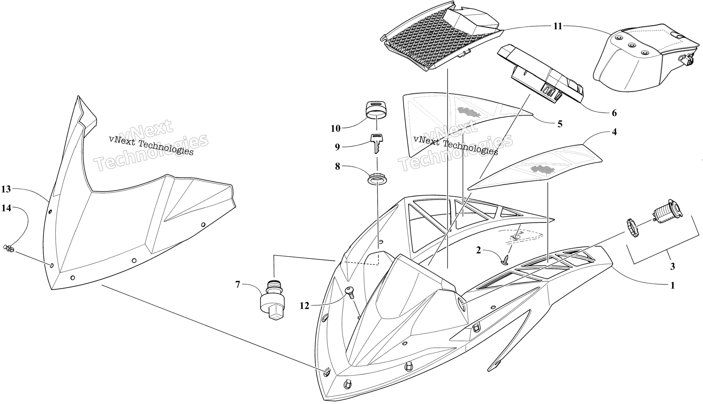 Ветровое стекло And Instruments Assemblies
