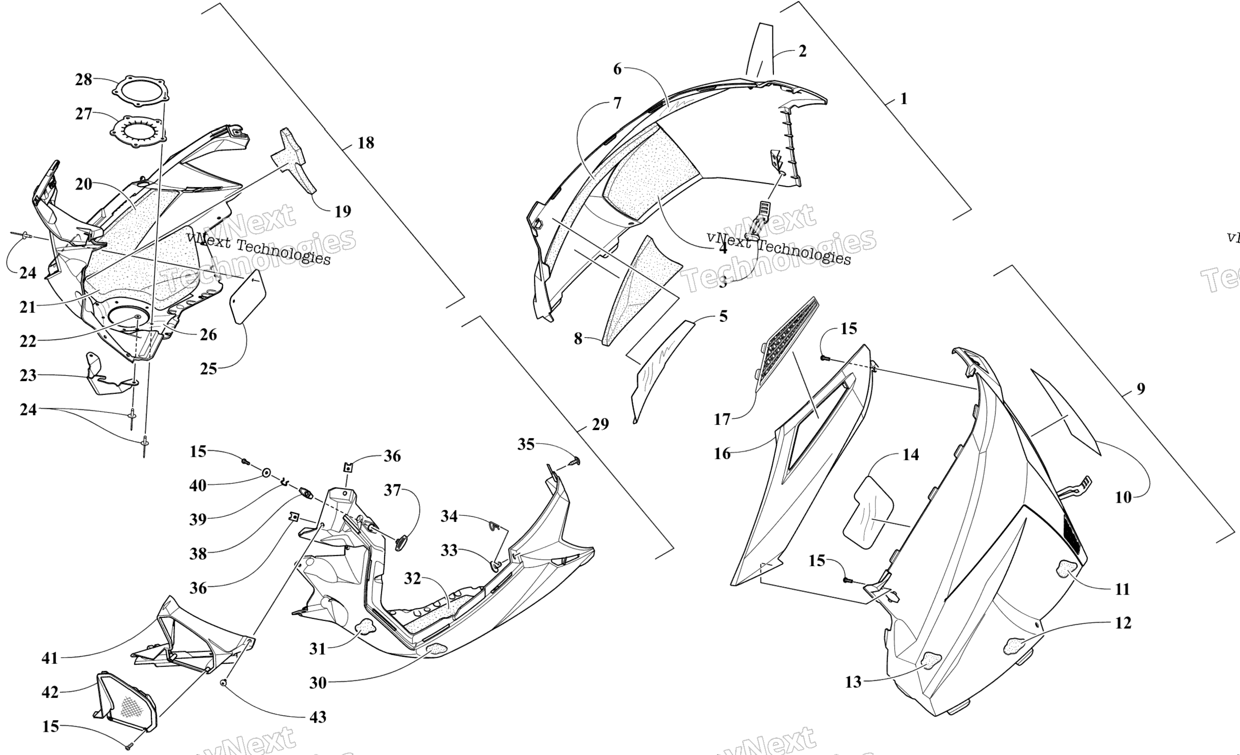 Skid Plate и Side панель узел
