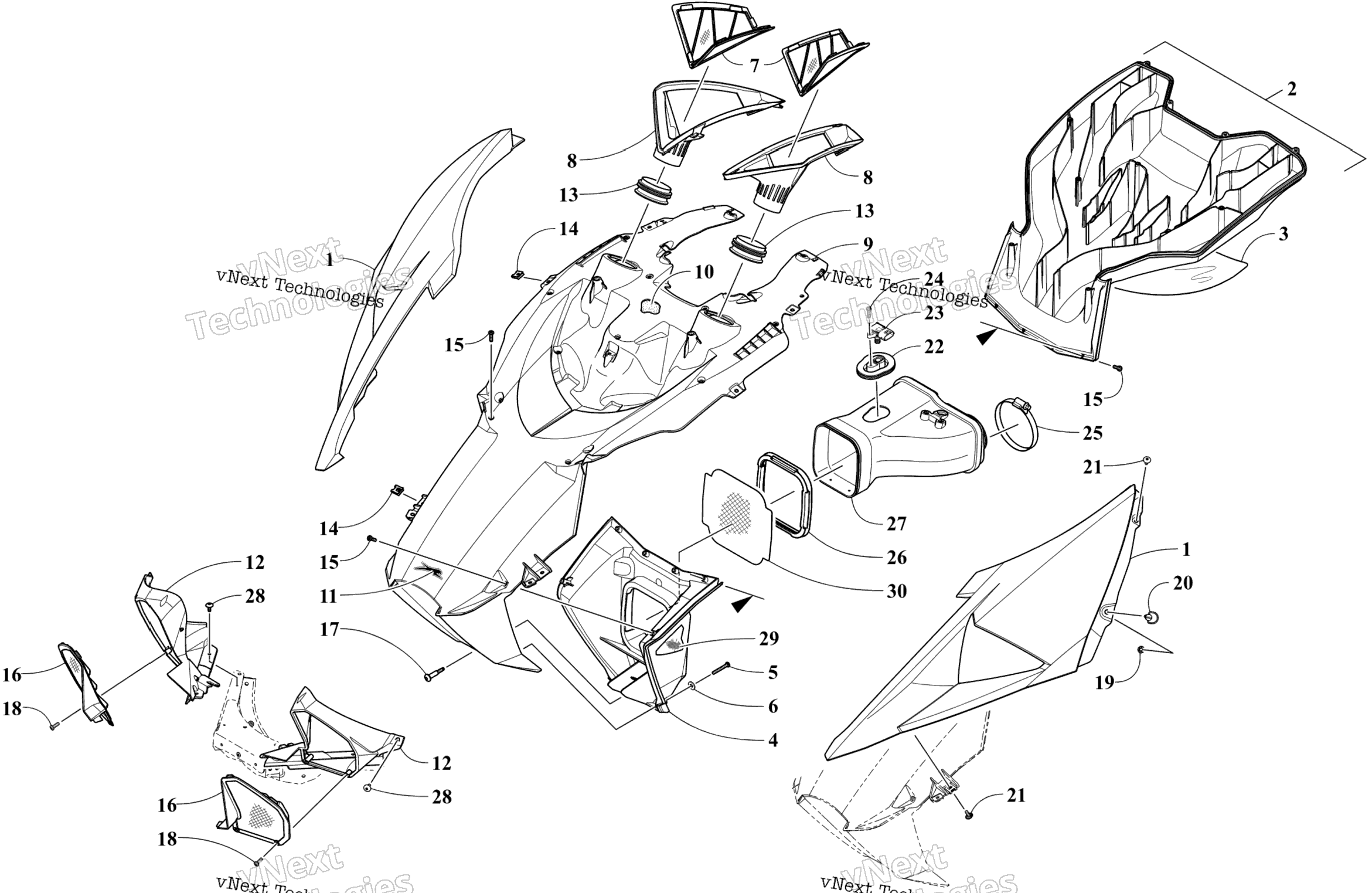 Капот And Air Intake Assembly