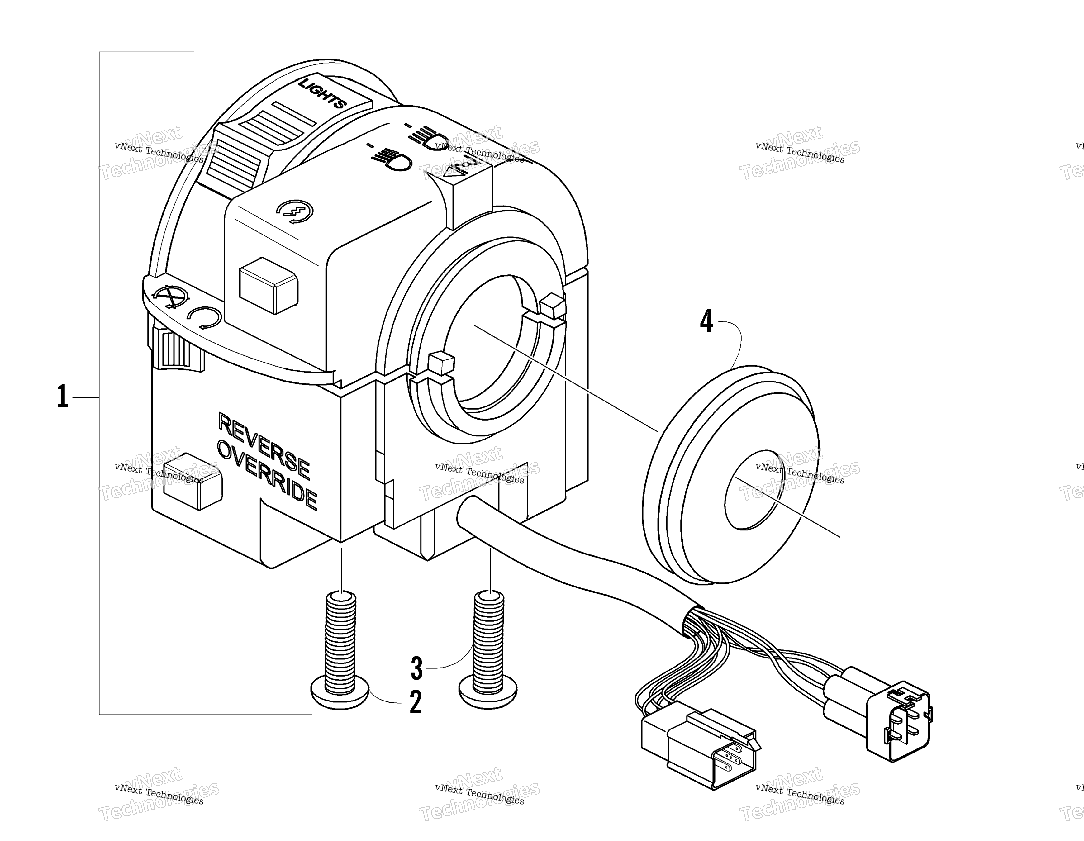 Управление SWITCH HOUSING ASSEMBLY