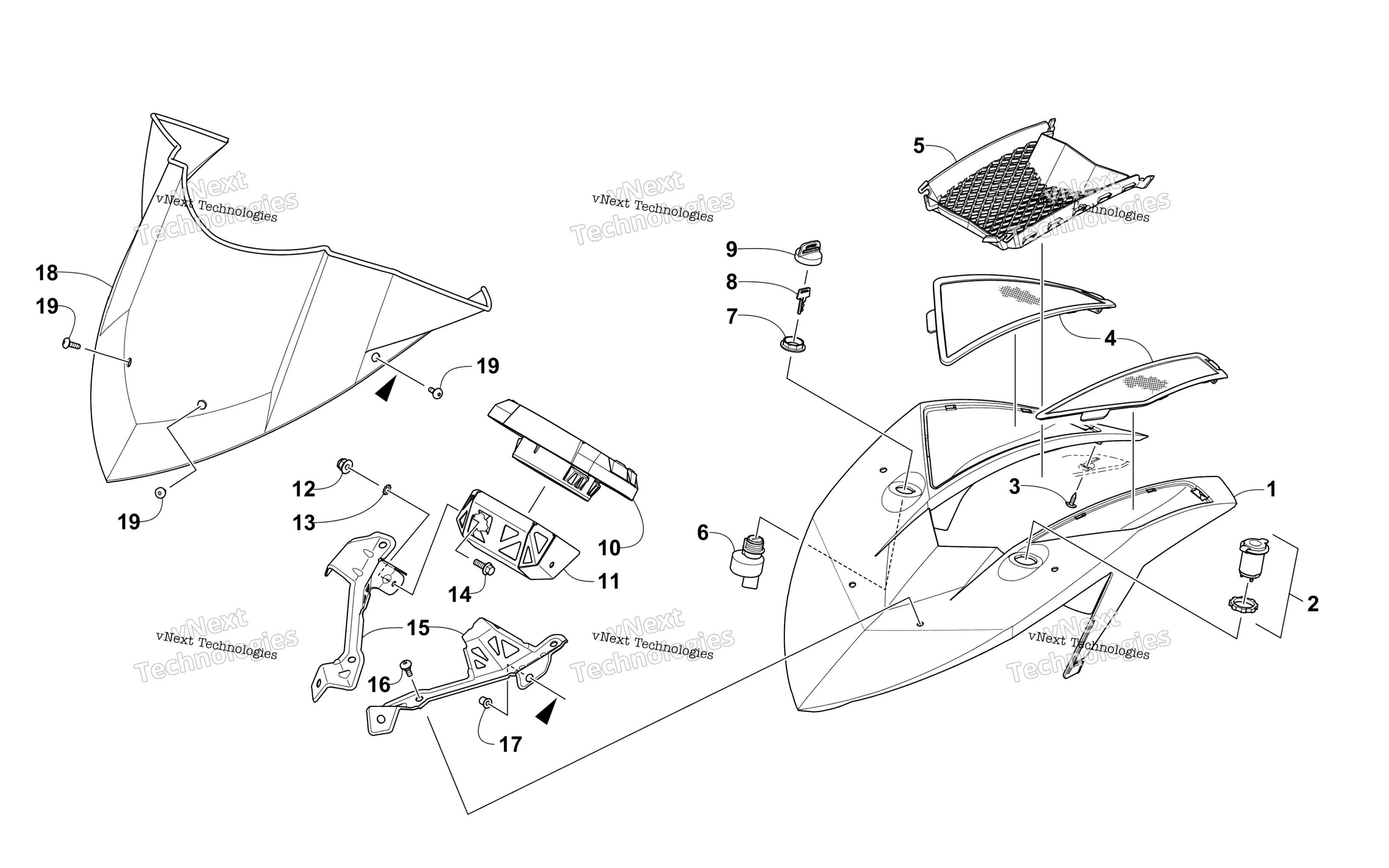 Ветровое стекло And Instruments Assemblies