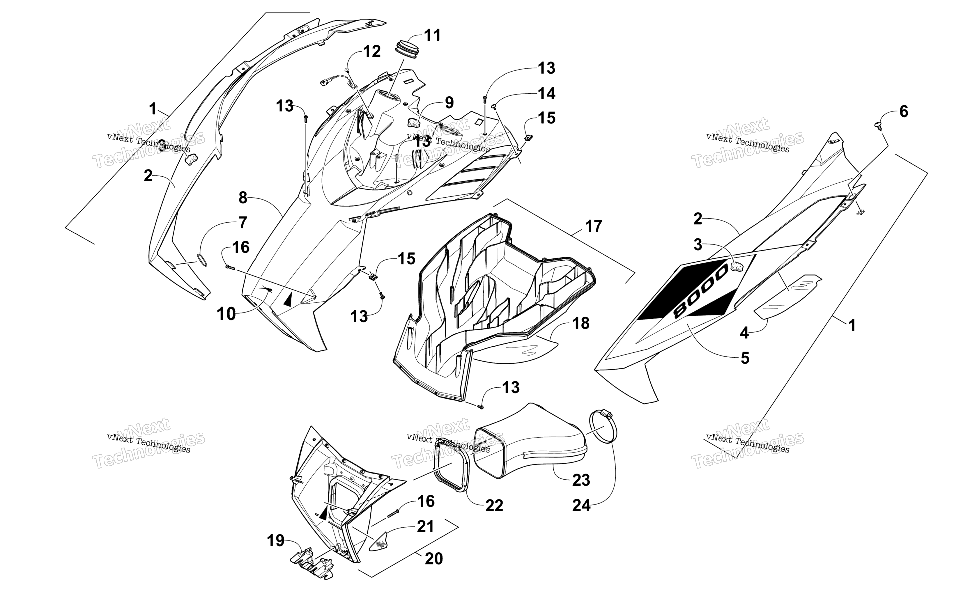 Капот And Air Intake Assembly