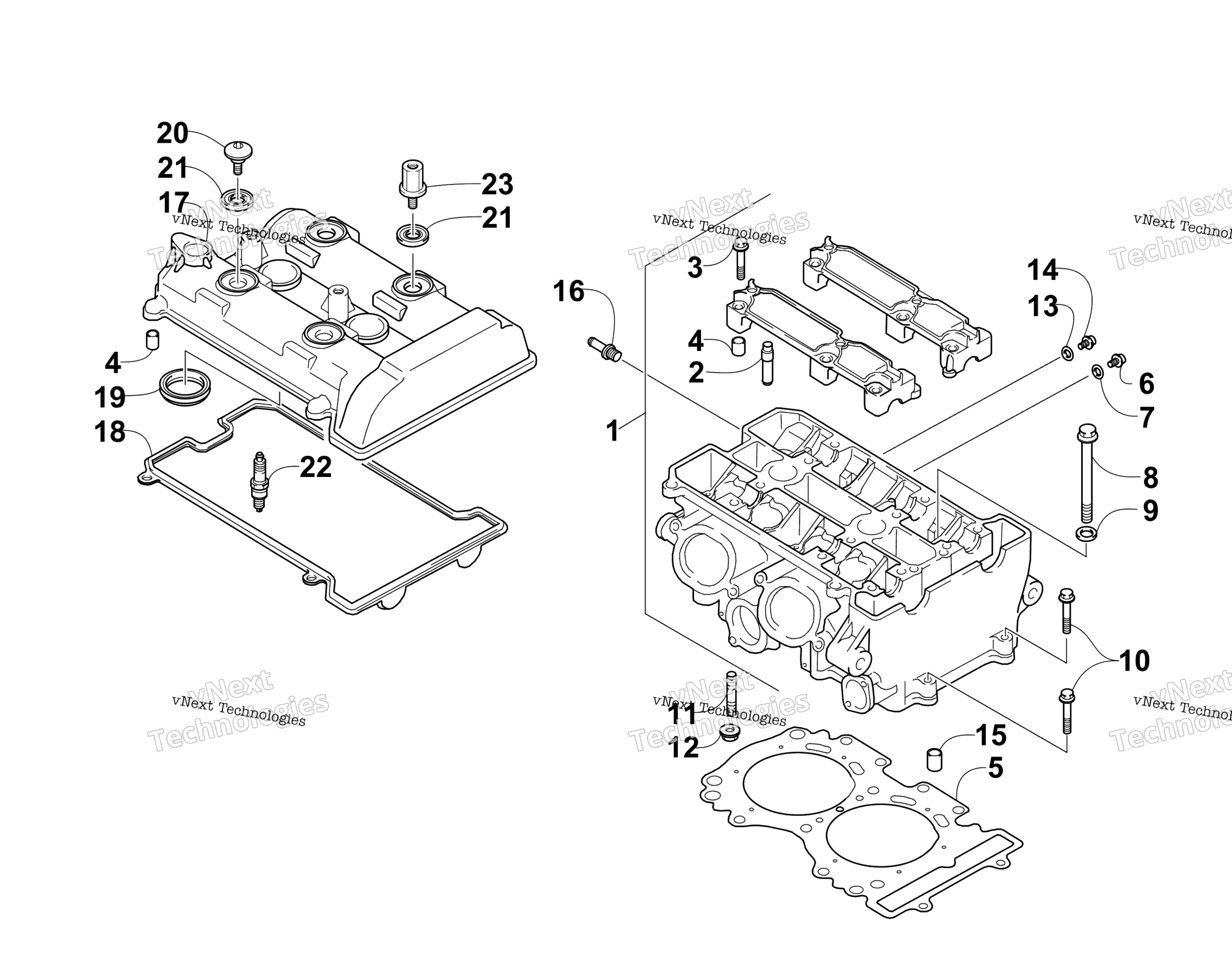 Цилиндр Head Assembly