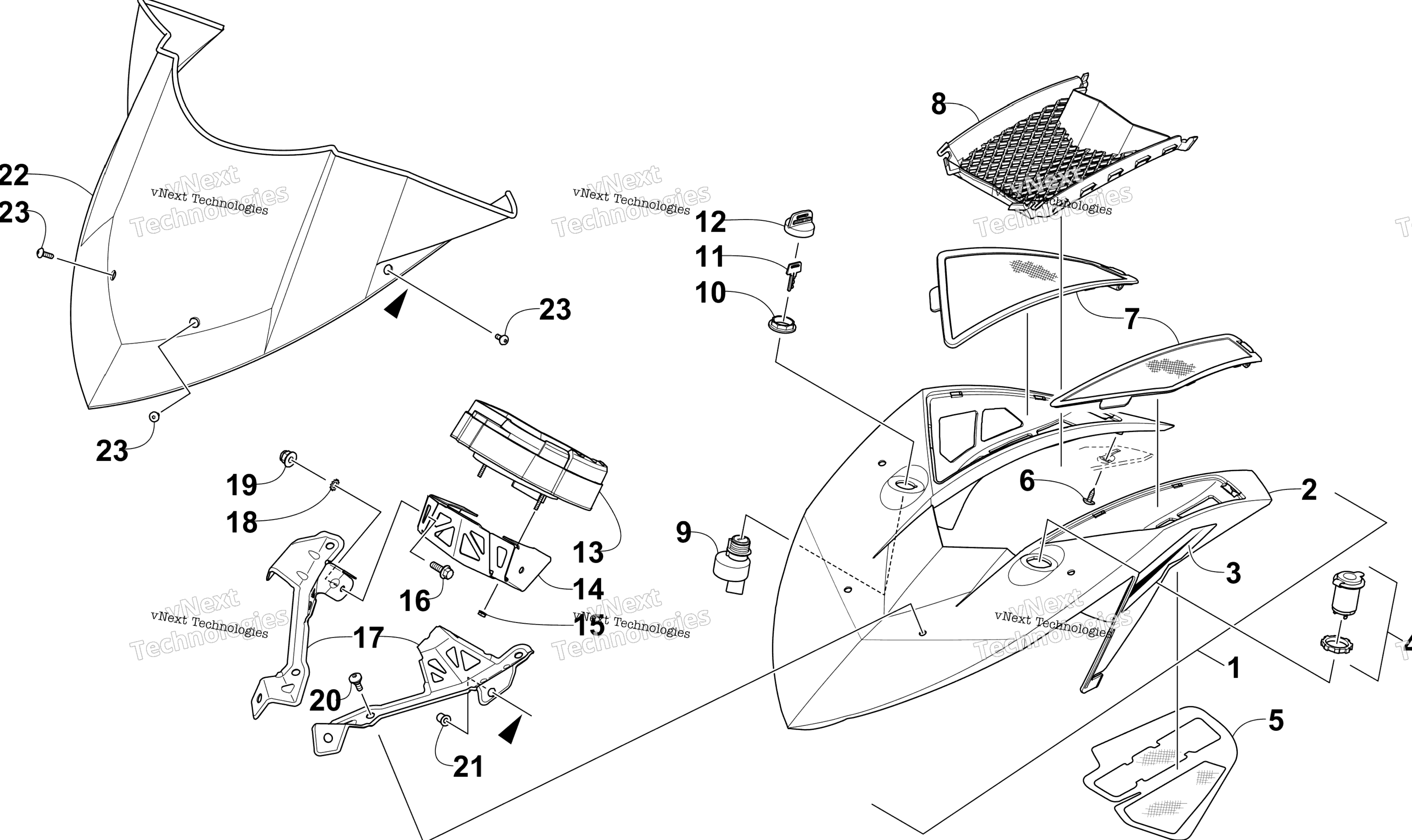 Ветровое стекло And Instruments Assemblies