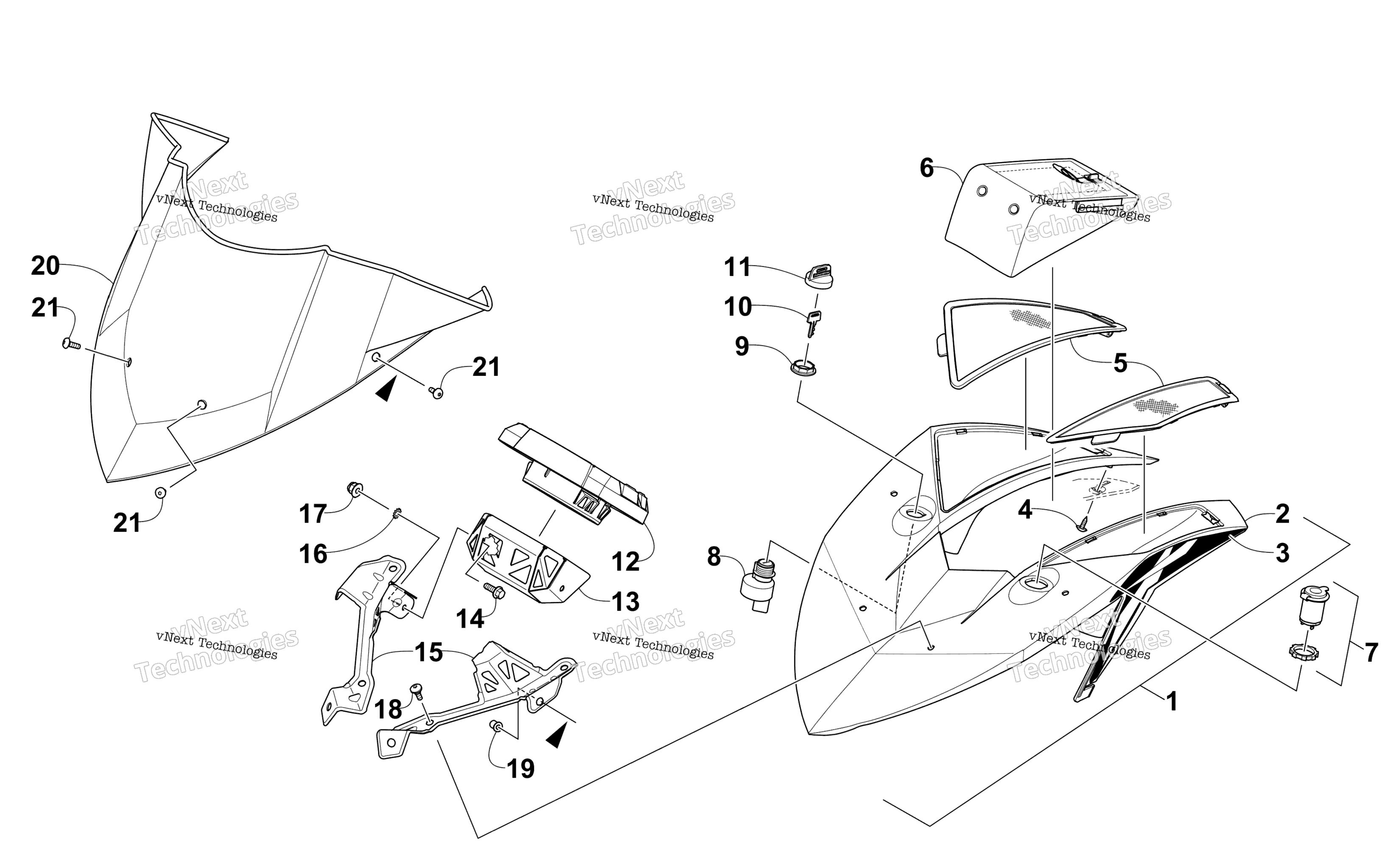 Ветровое стекло And Instruments Assemblies