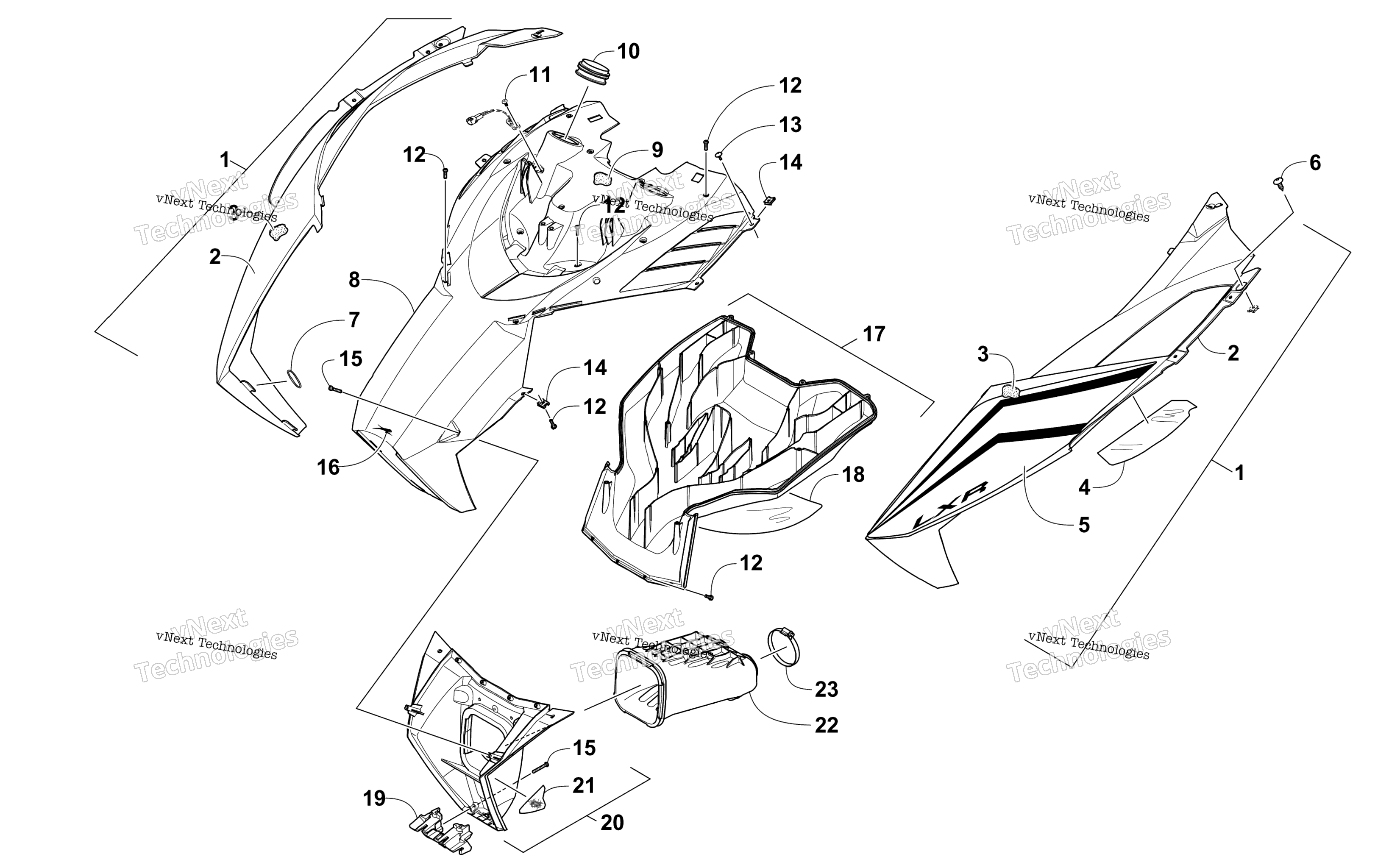 Капот And Air Intake Assembly
