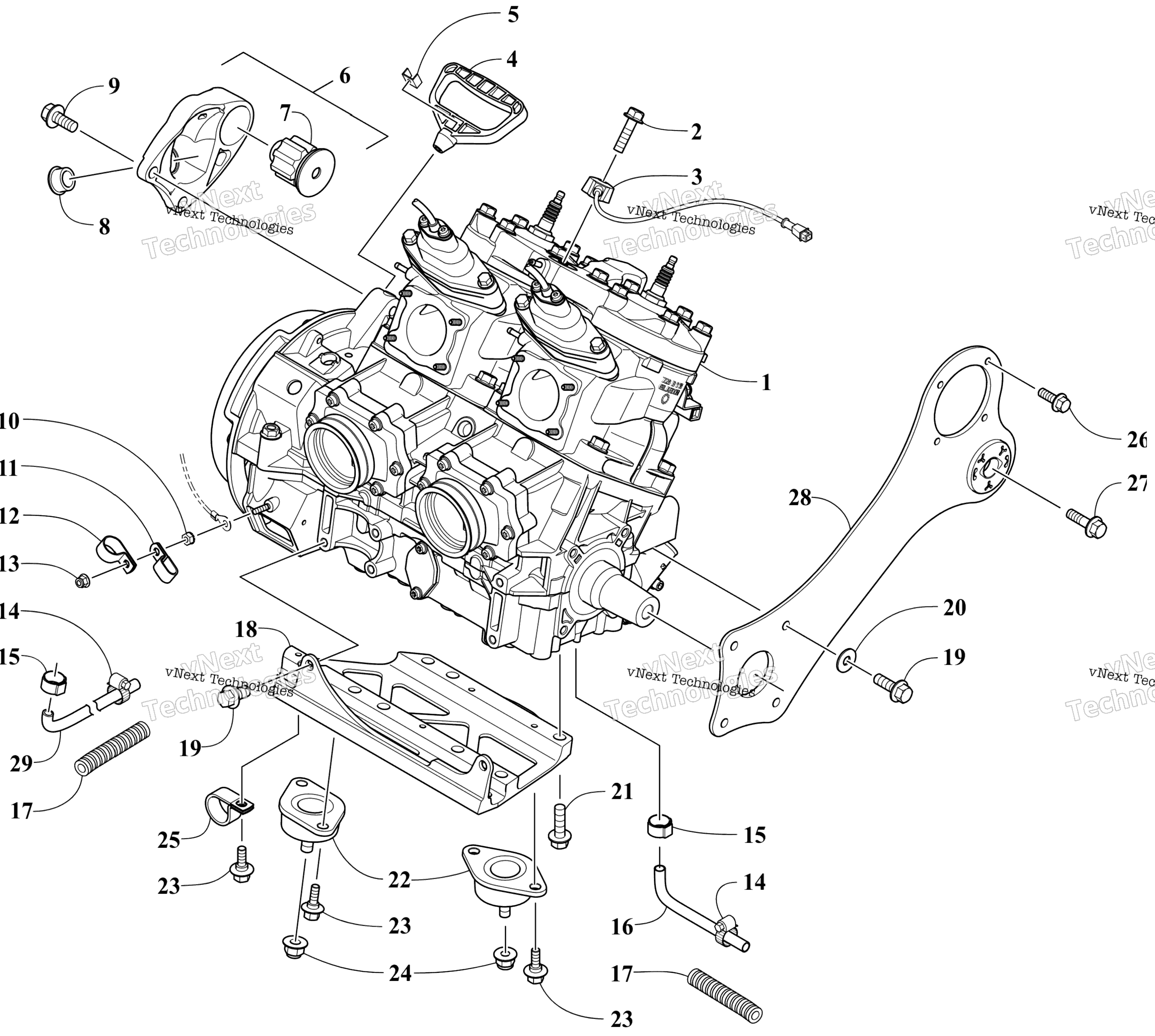 Двигатель And Related Parts