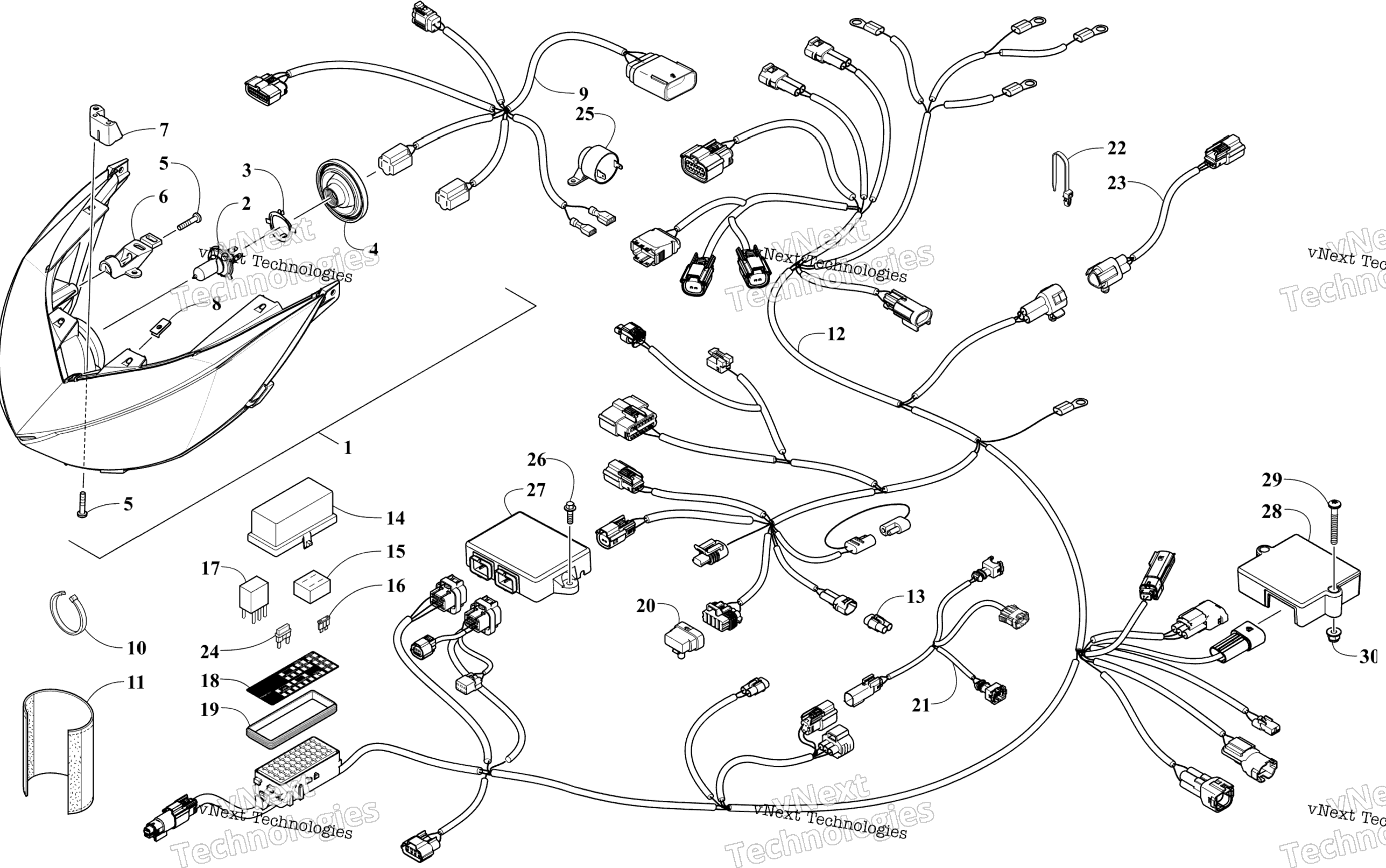 Фара And Wiring Assemblies