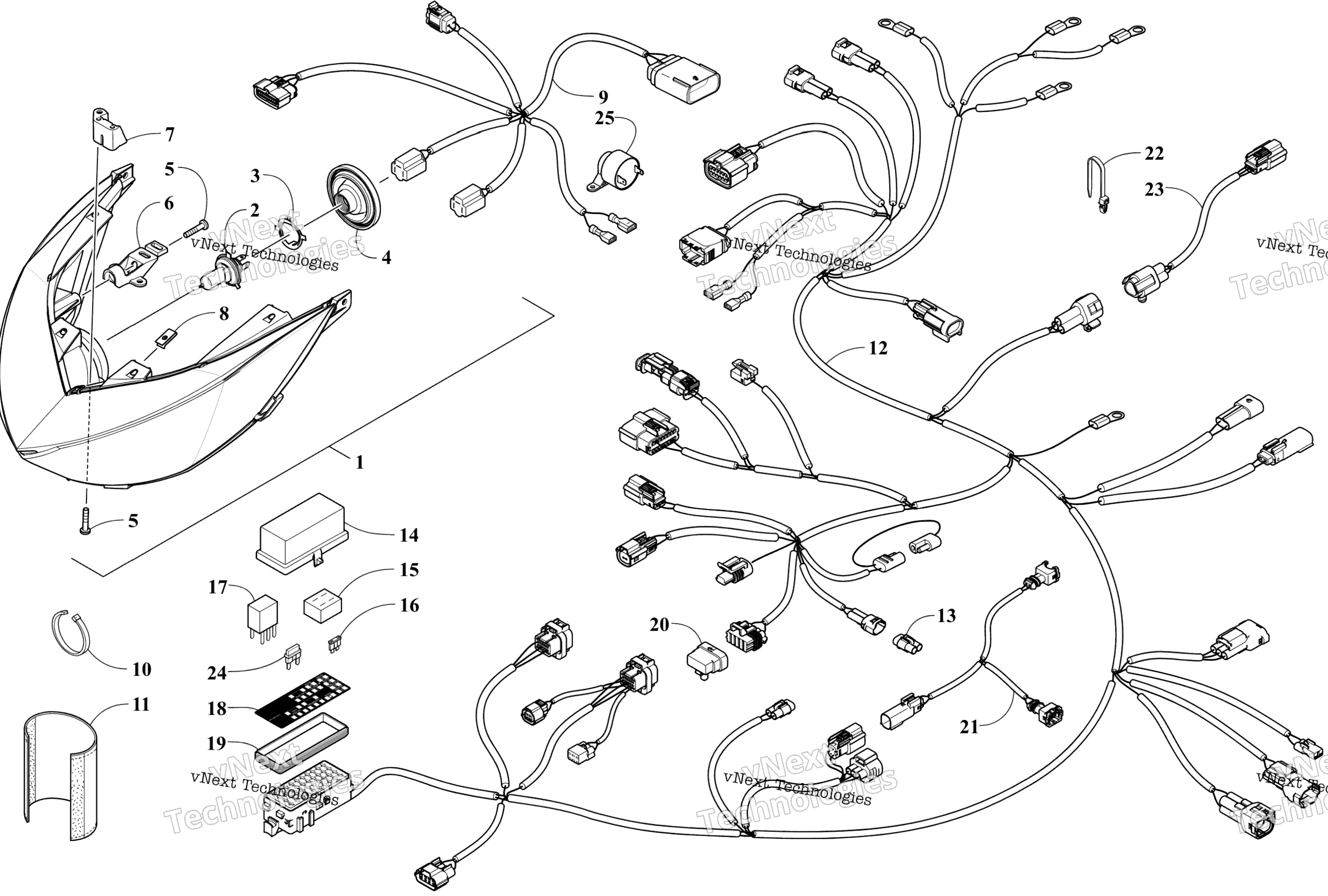 Фара And Wiring Assemblies