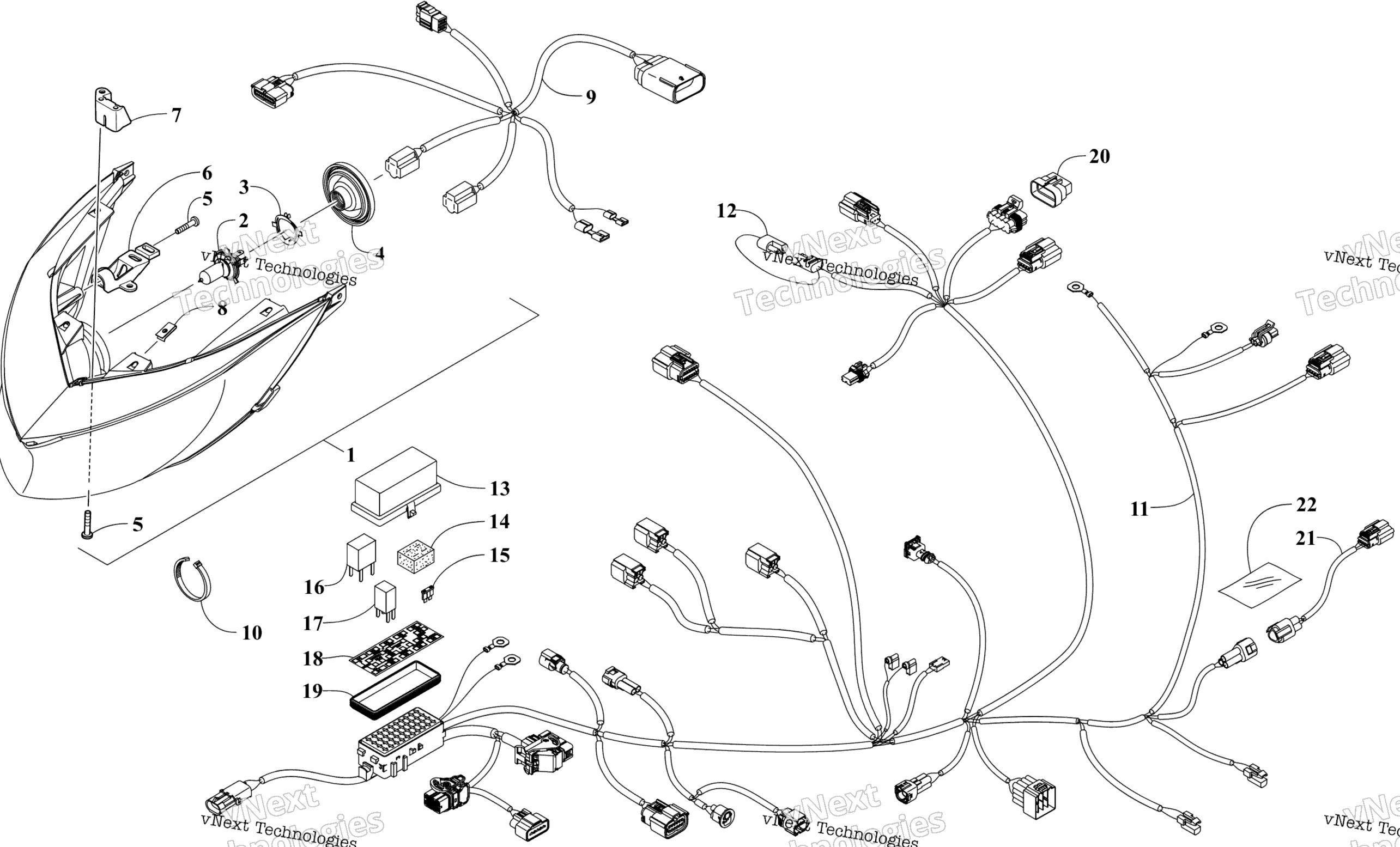 Фара And Wiring Assemblies