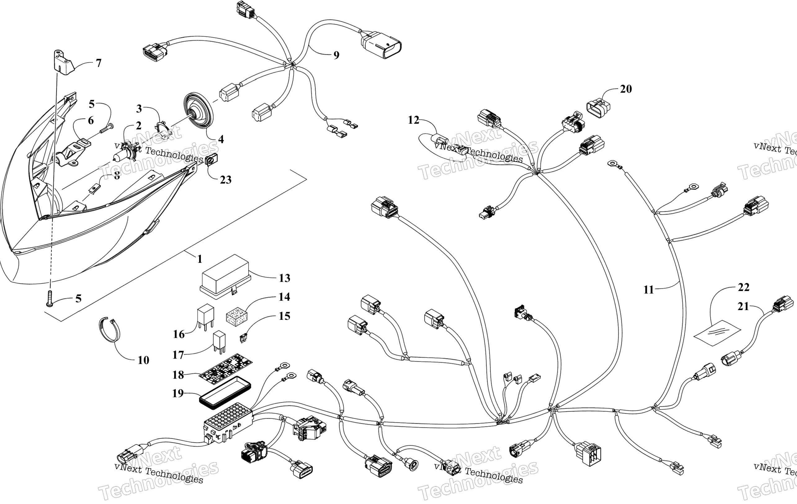 Фара And Wiring Assemblies