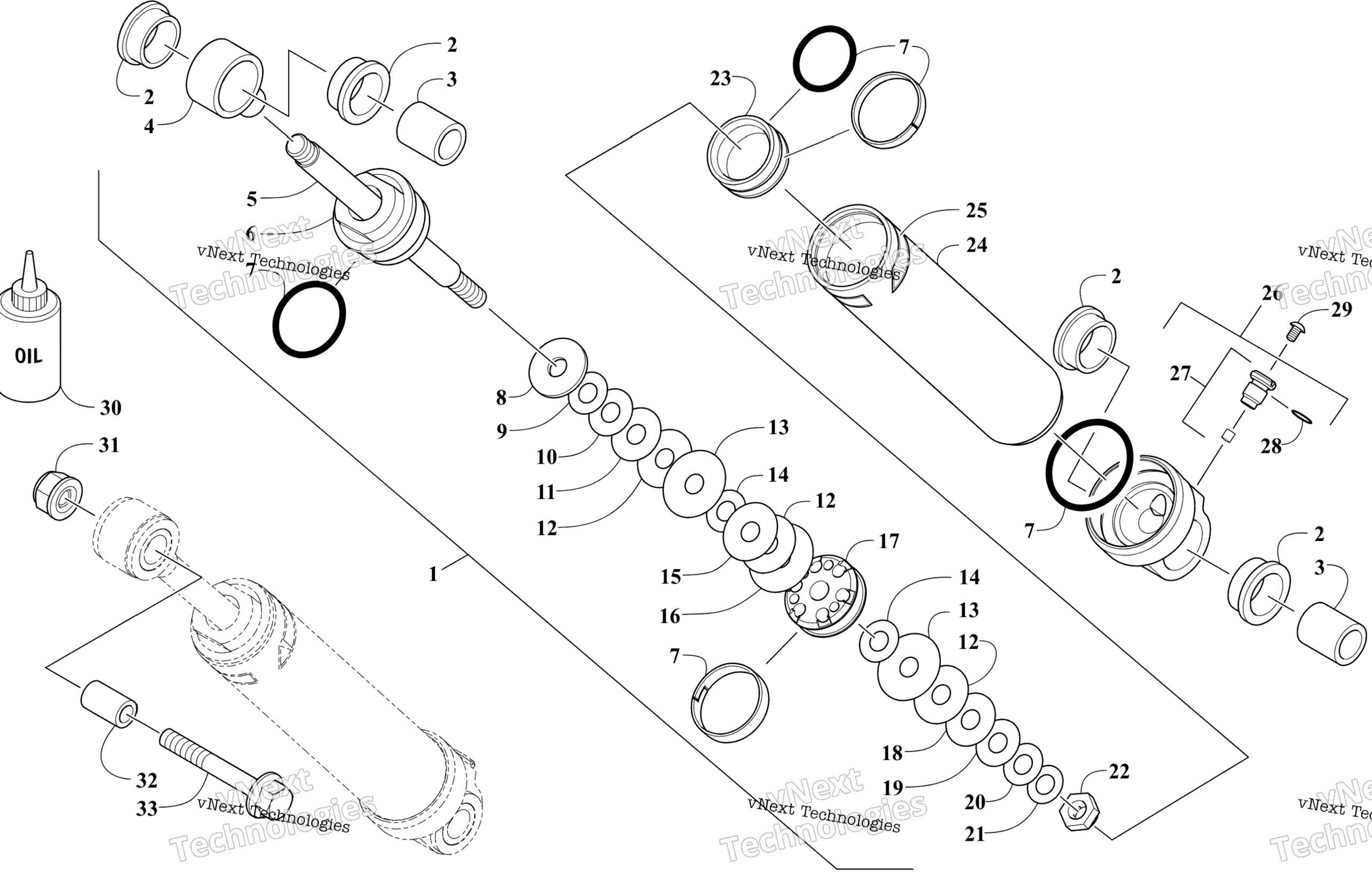Задняя часть Suspension Rear Arm Shock Absorber