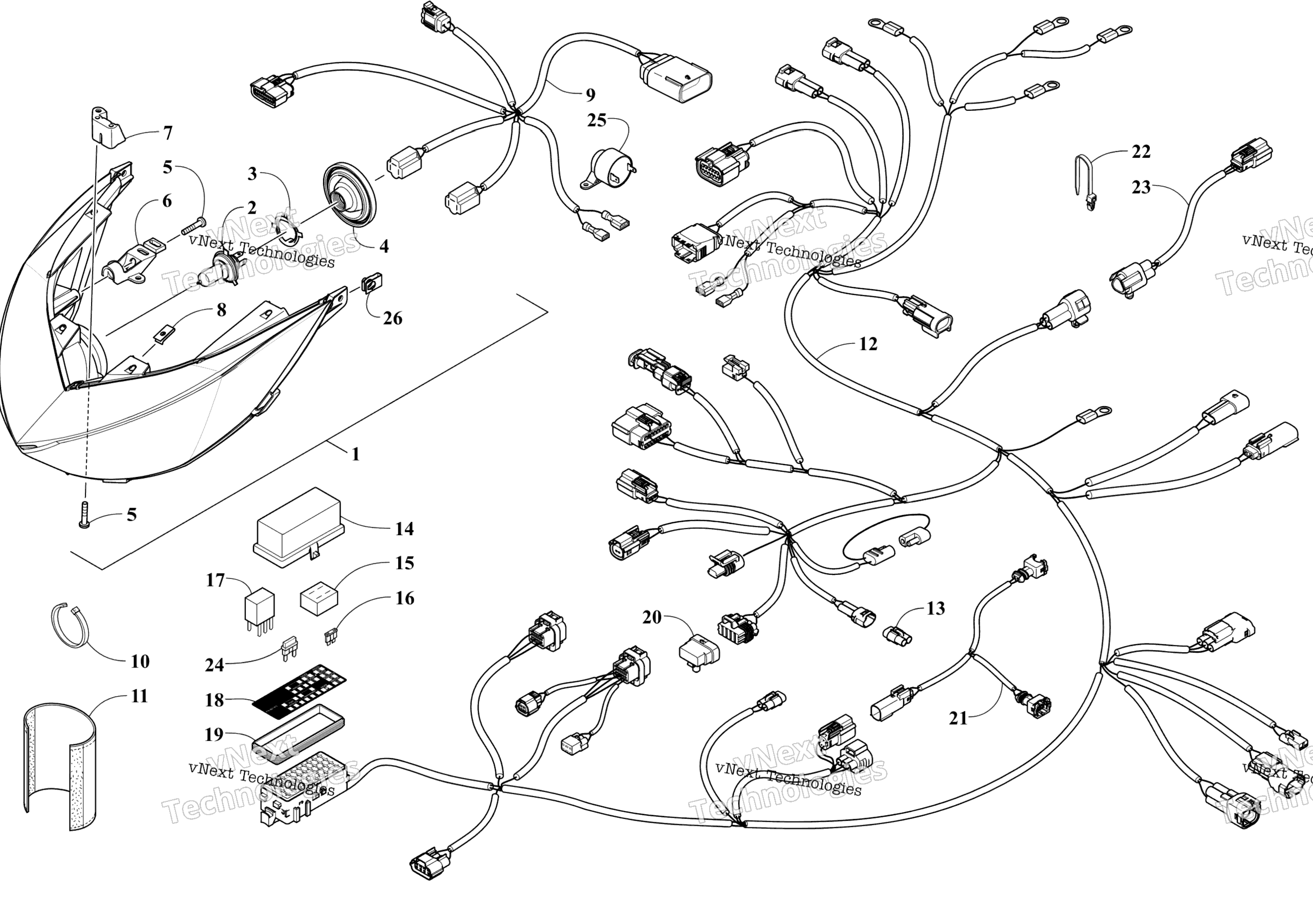 Фара And Wiring Assemblies