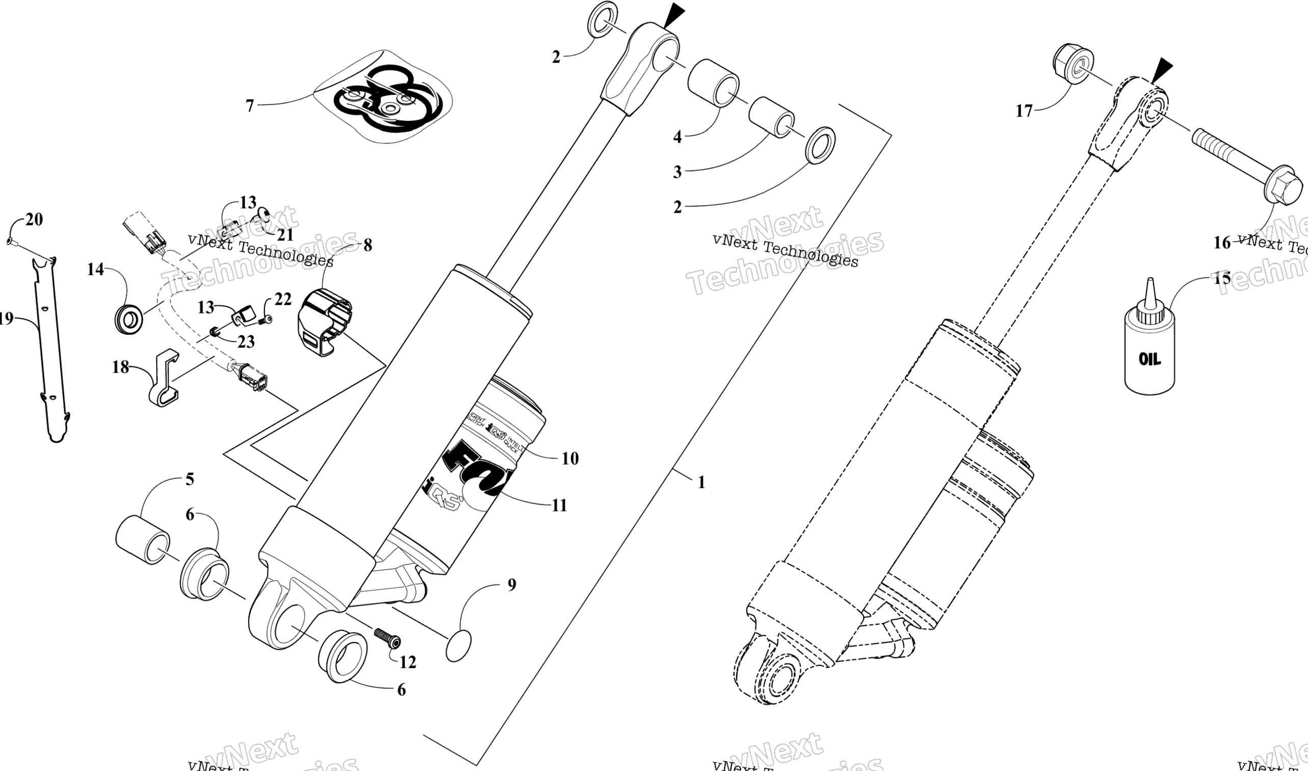 Задняя часть Suspension Rear Arm Shock Absorber