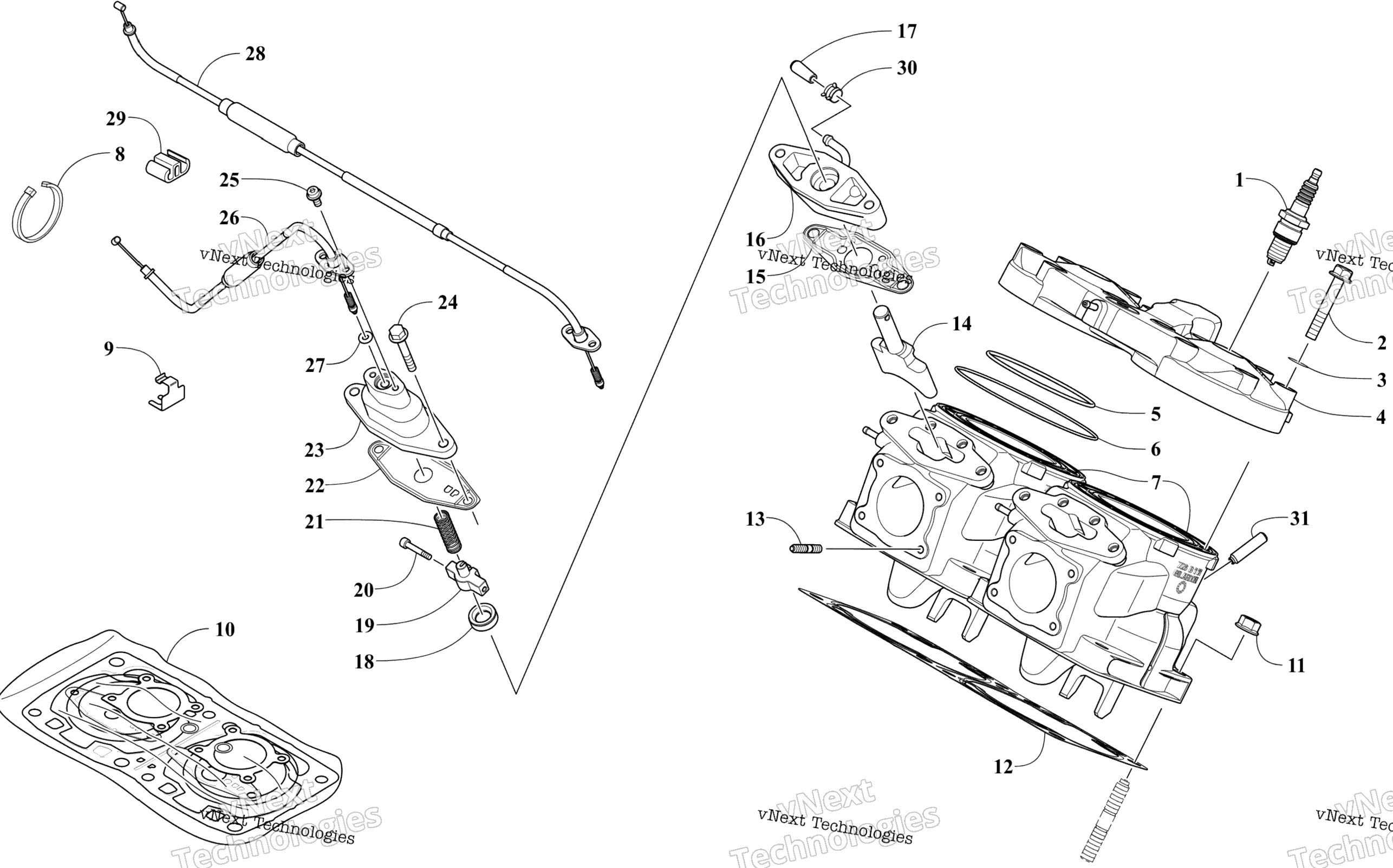 Цилиндр And Head Assembly