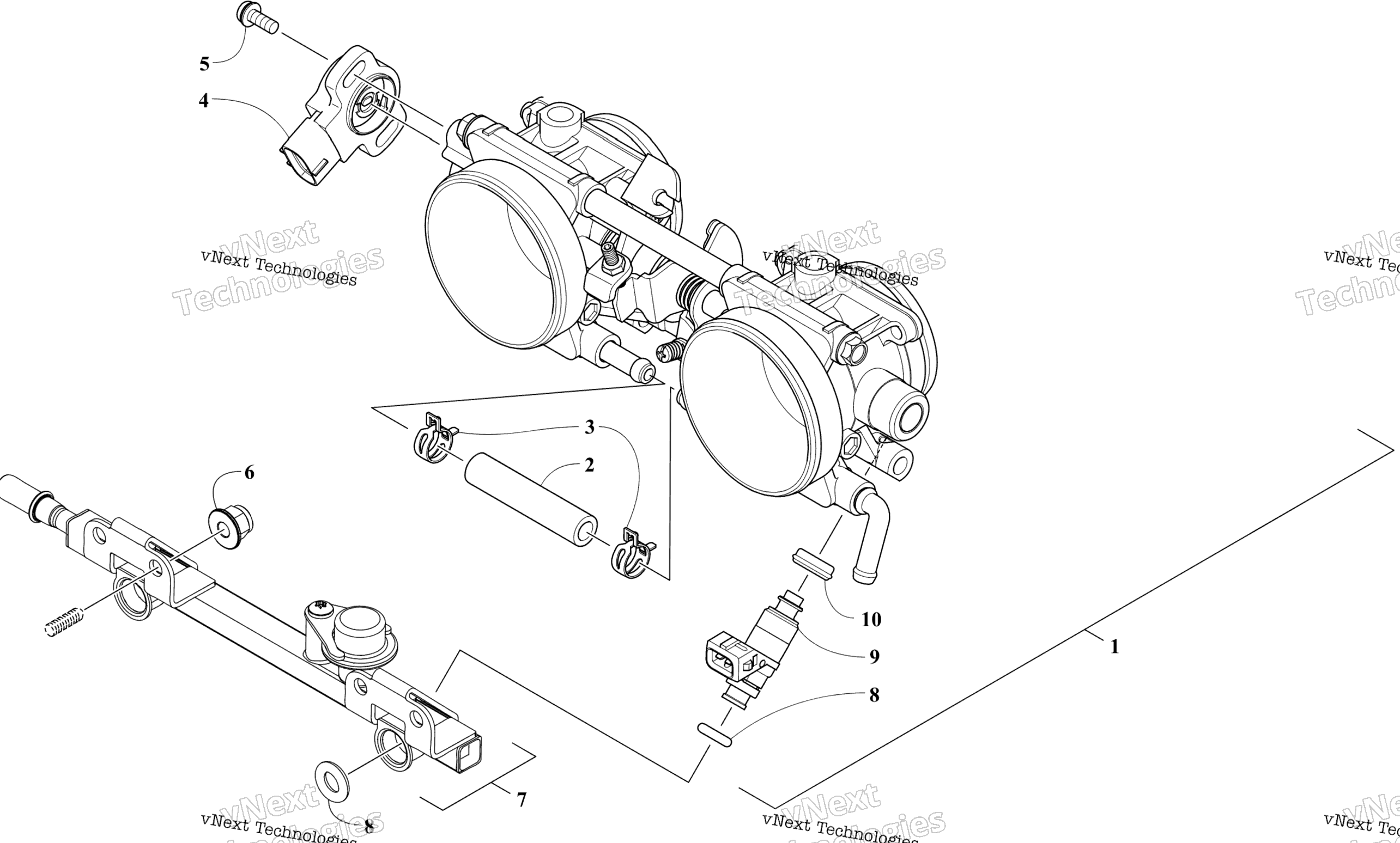 Дроссель Body Assembly