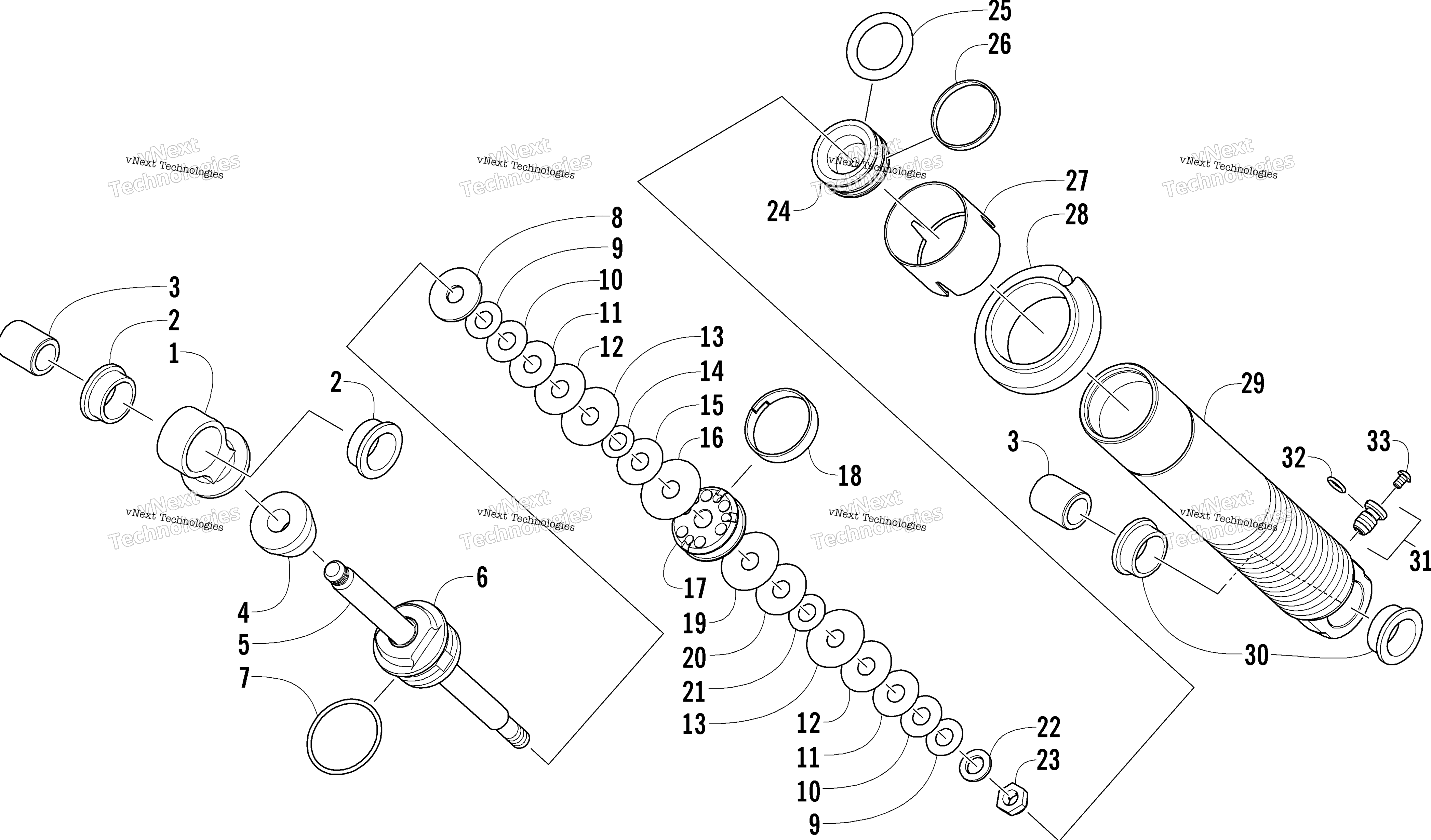 Передняя часть Suspension Shock Absorber