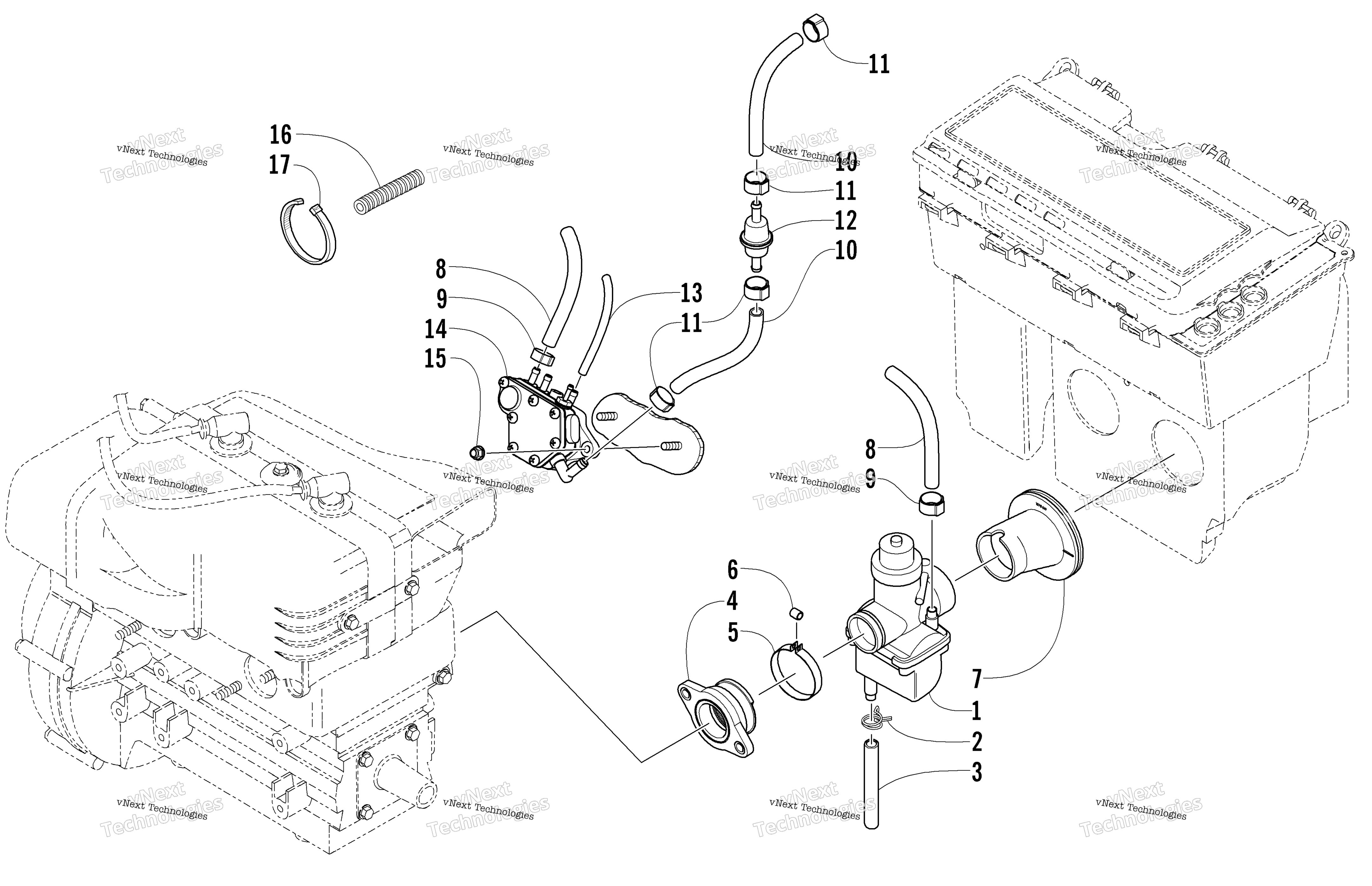 Карбюратор And Fuel Pump Assembly