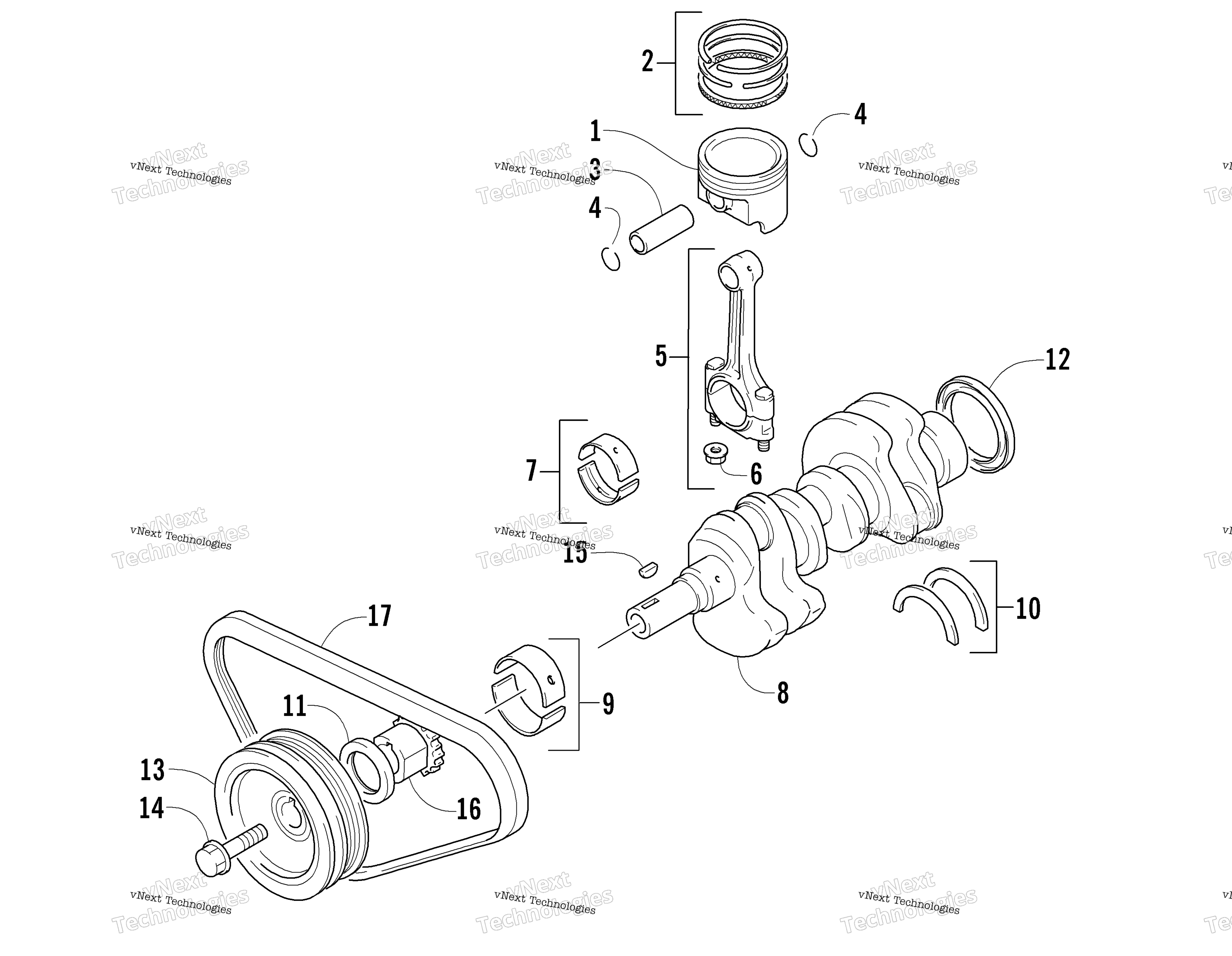 Коленчатый вал Assembly