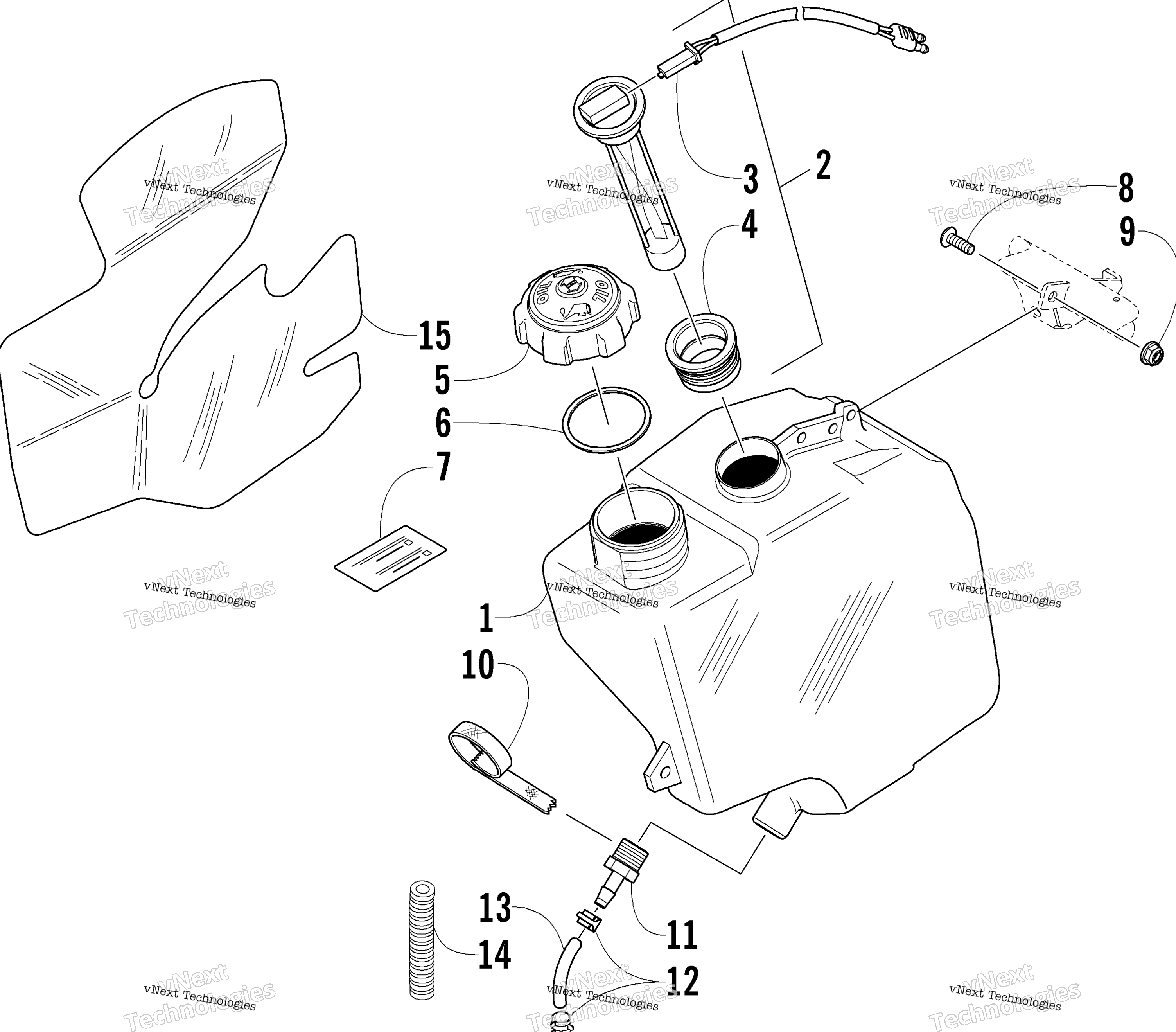 масляный Tank Assembly