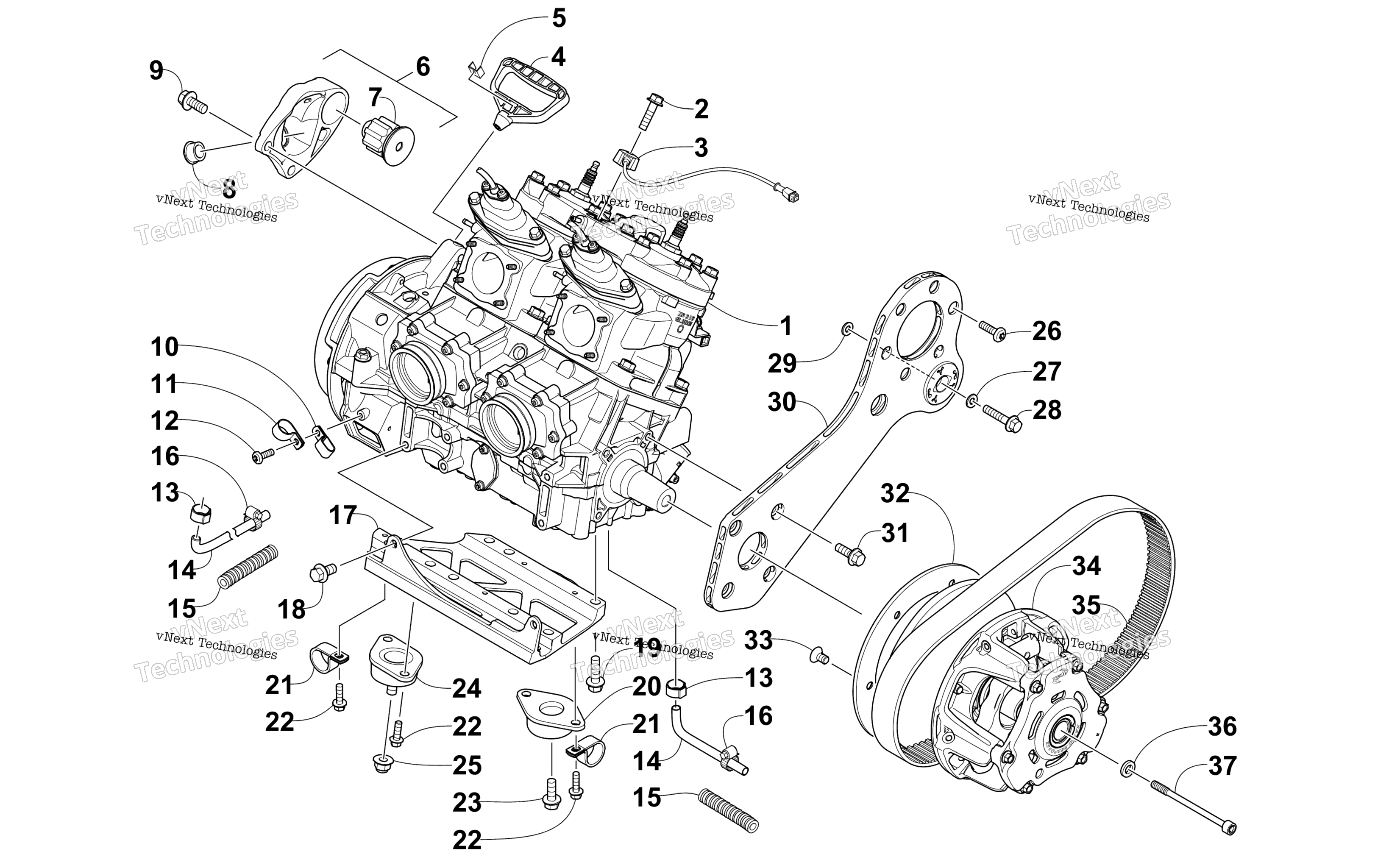 Двигатель And Related Parts
