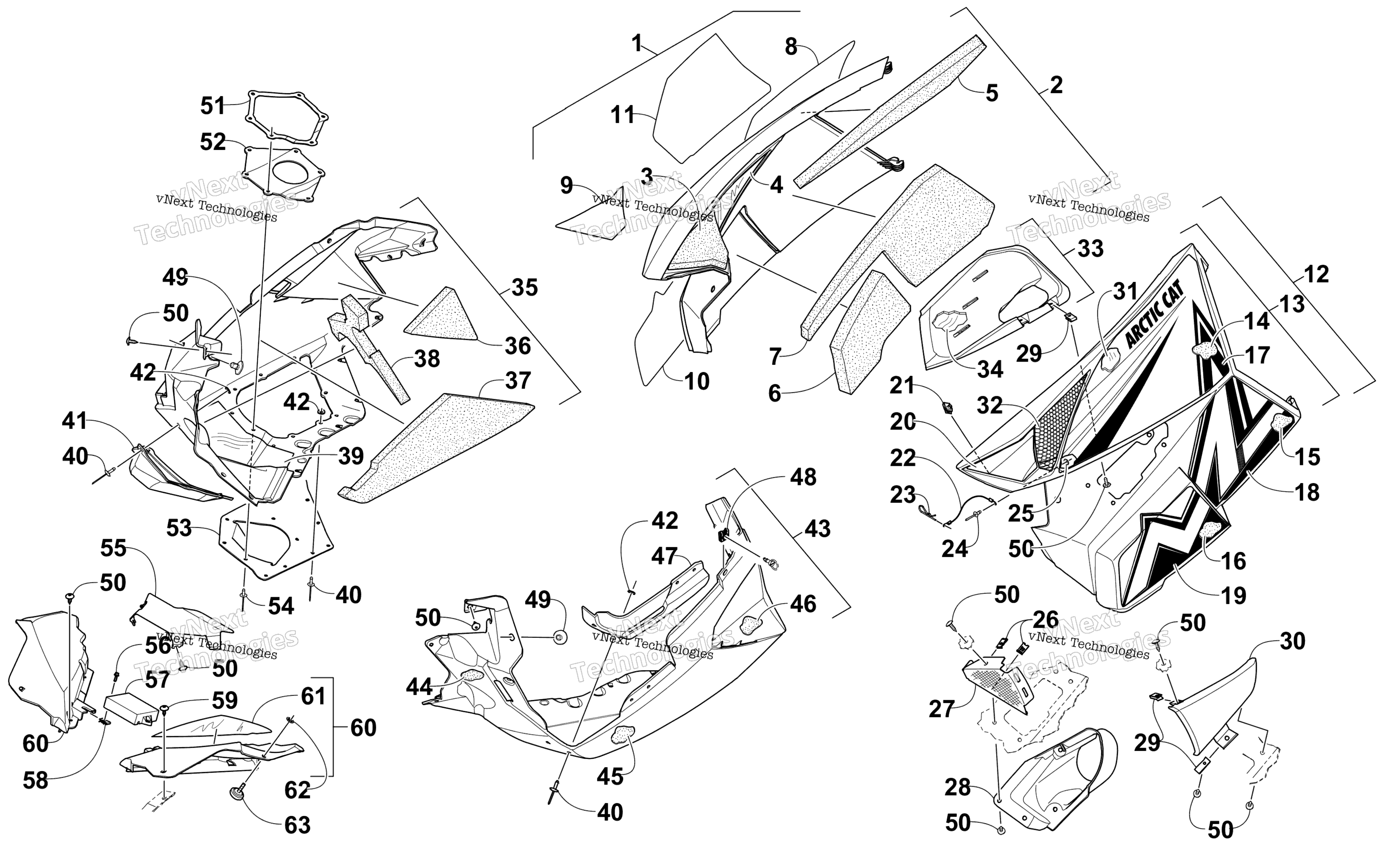 Skid Plate и Side панель узел