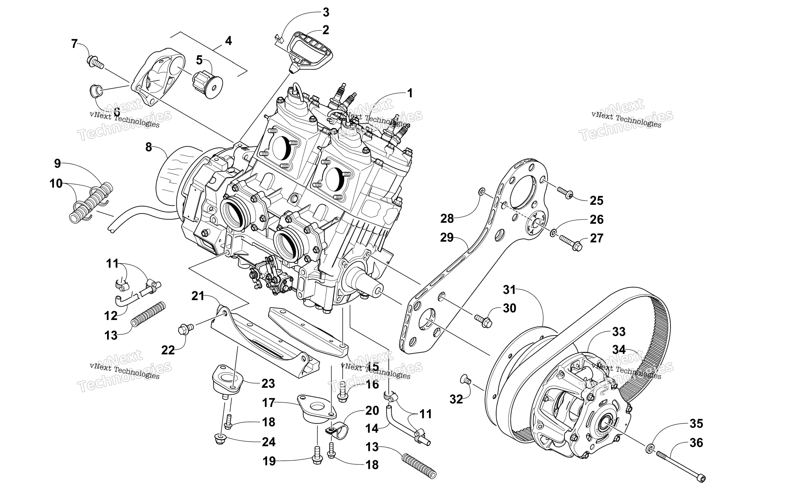 Двигатель And Related Parts