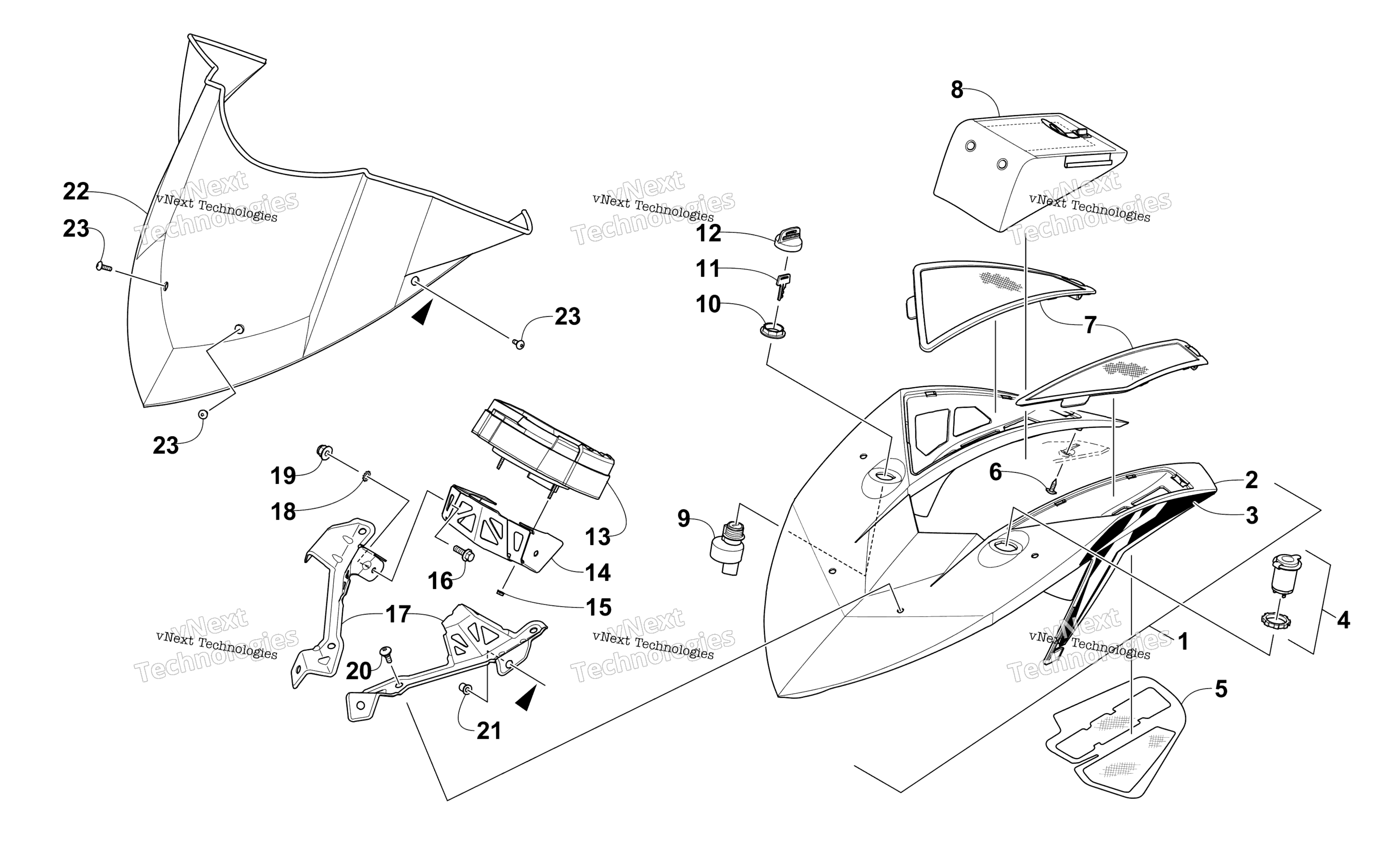 Ветровое стекло And Instruments Assemblies