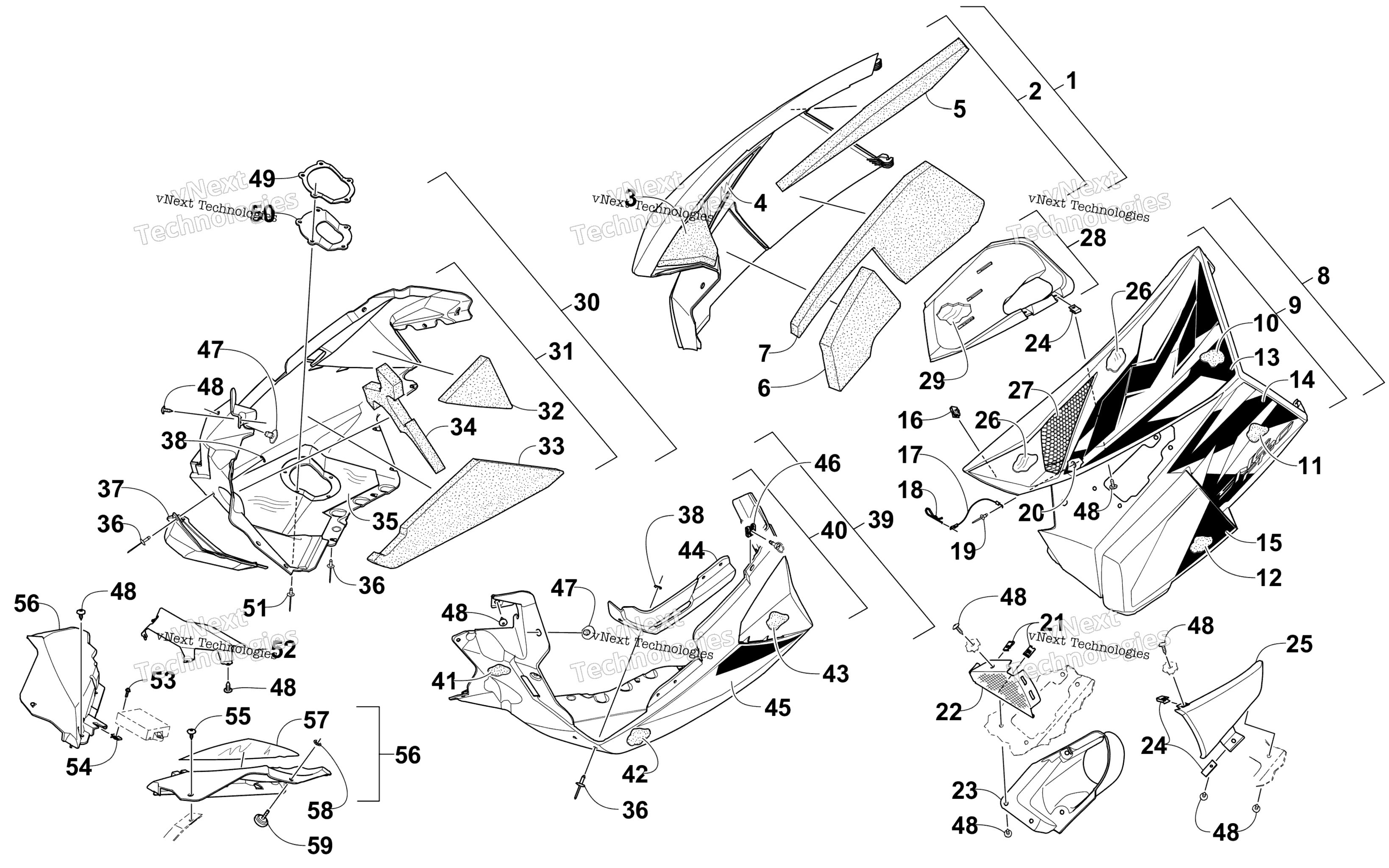 Skid Plate и Side панель узел