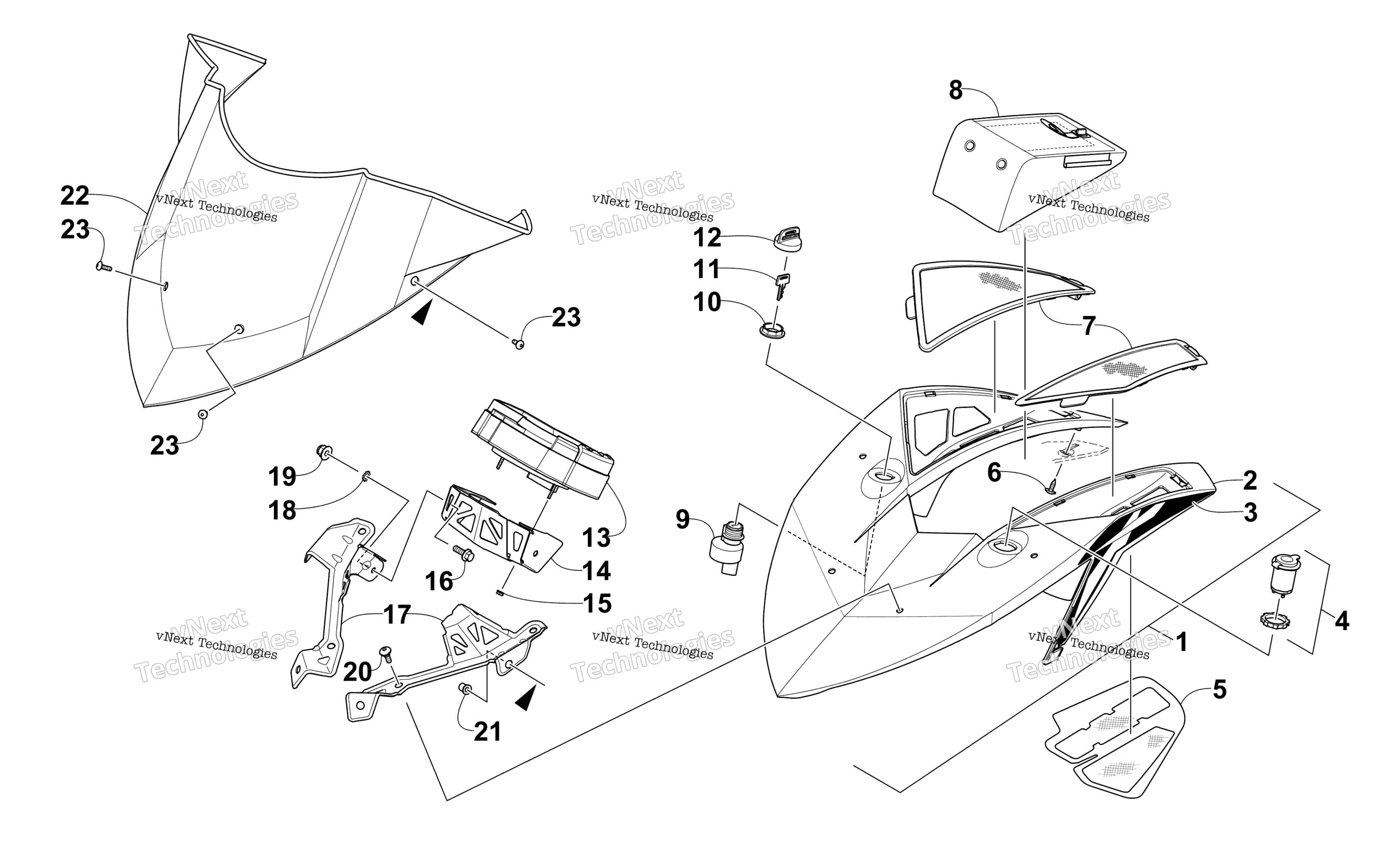 Ветровое стекло And Instruments Assemblies