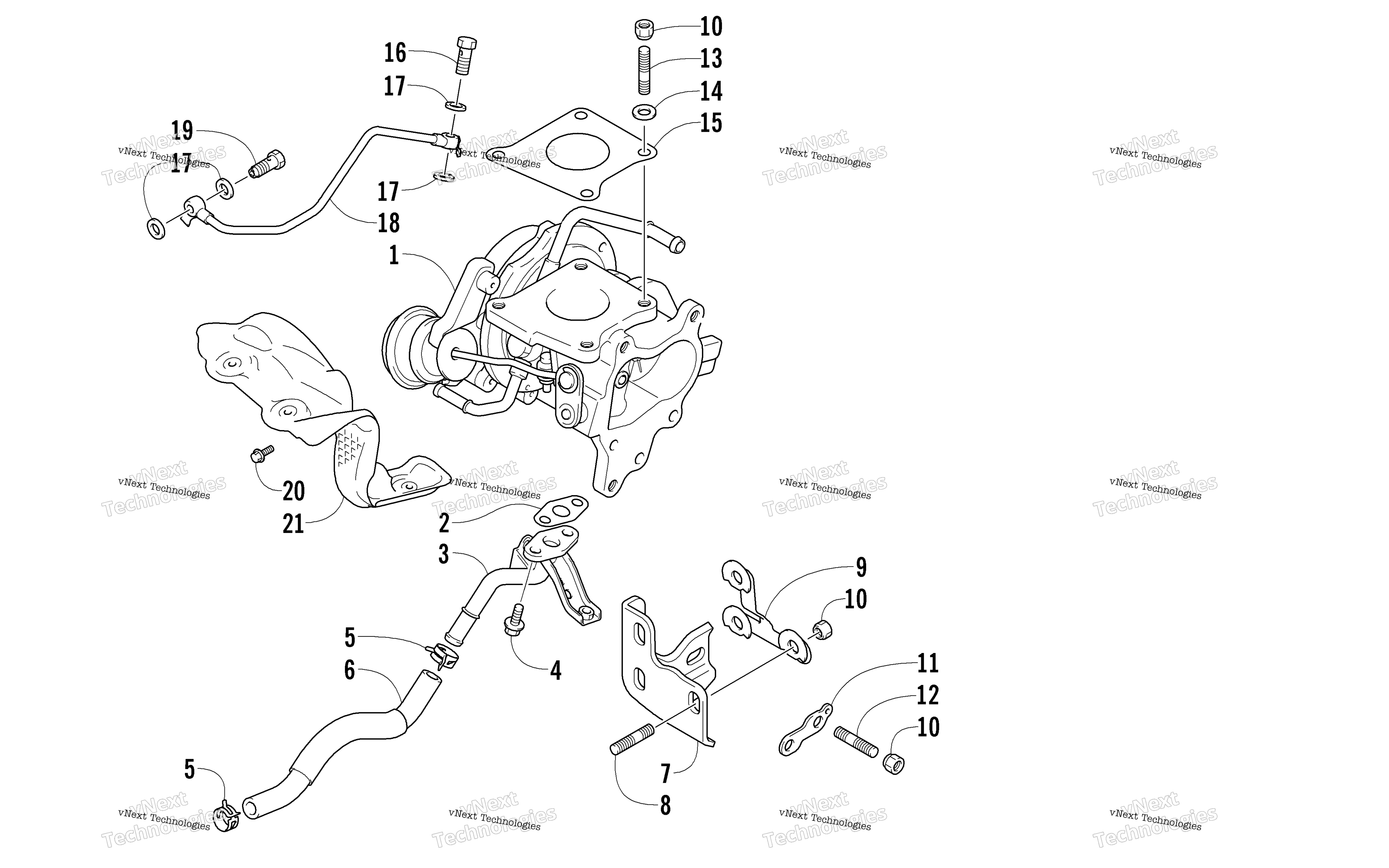 Turbocharger узел