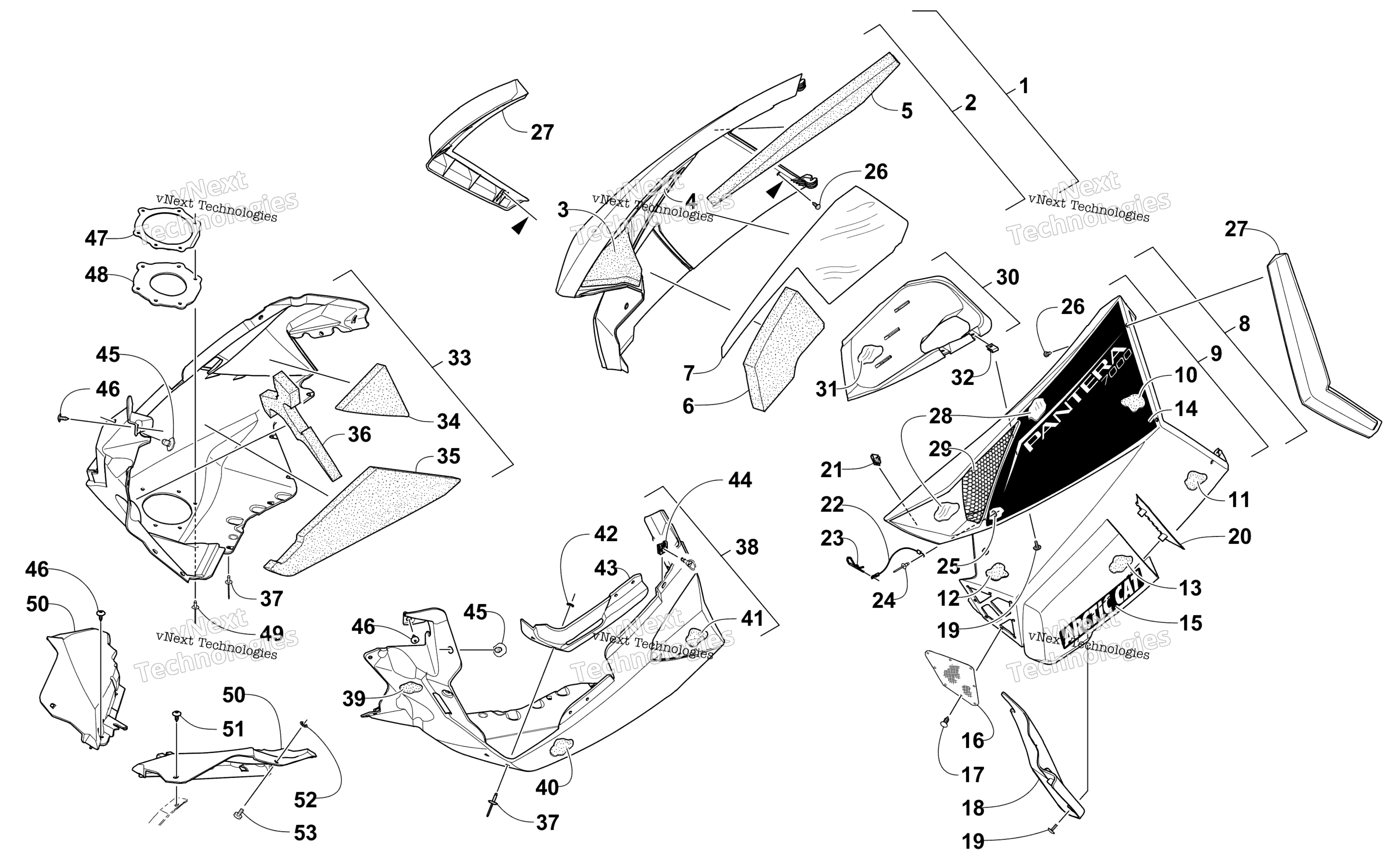Skid Plate и Side панель узел