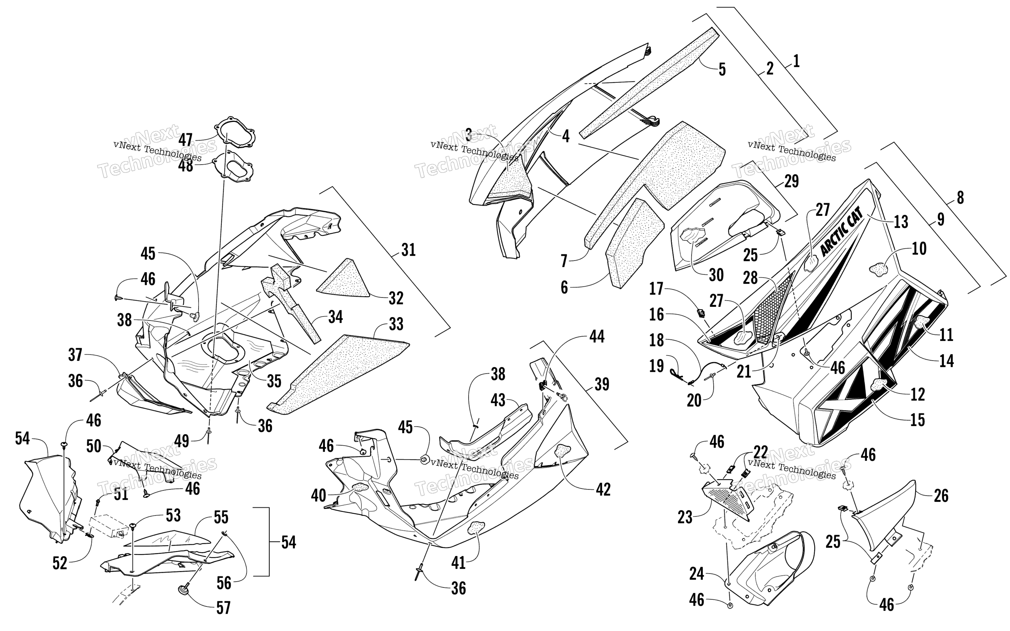 Skid Plate и Side панель узел