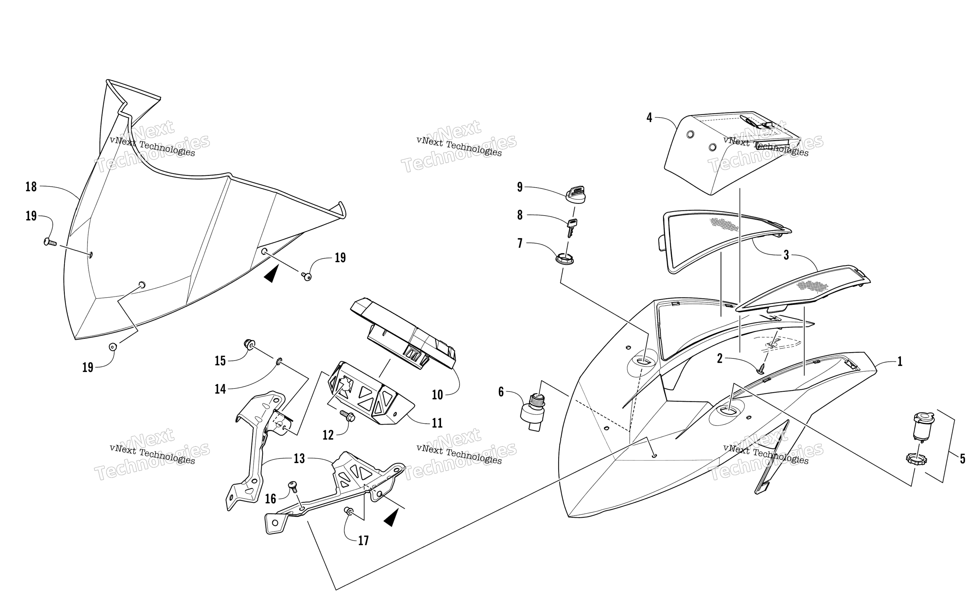 Ветровое стекло And Instruments Assemblies