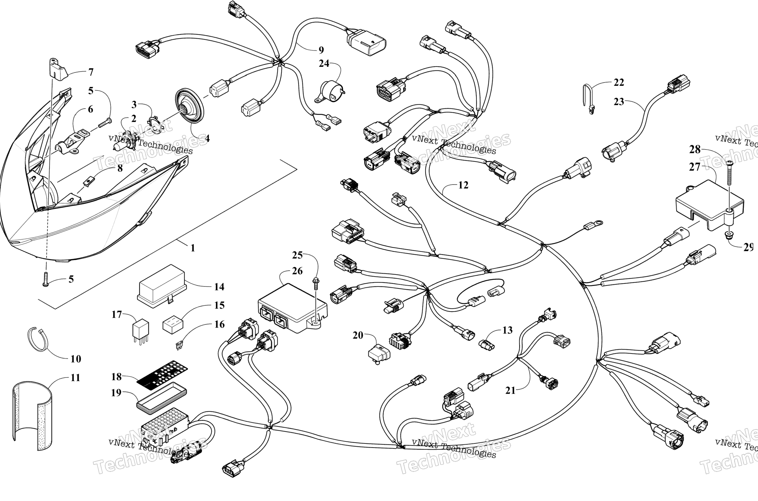 Фара And Wiring Assemblies