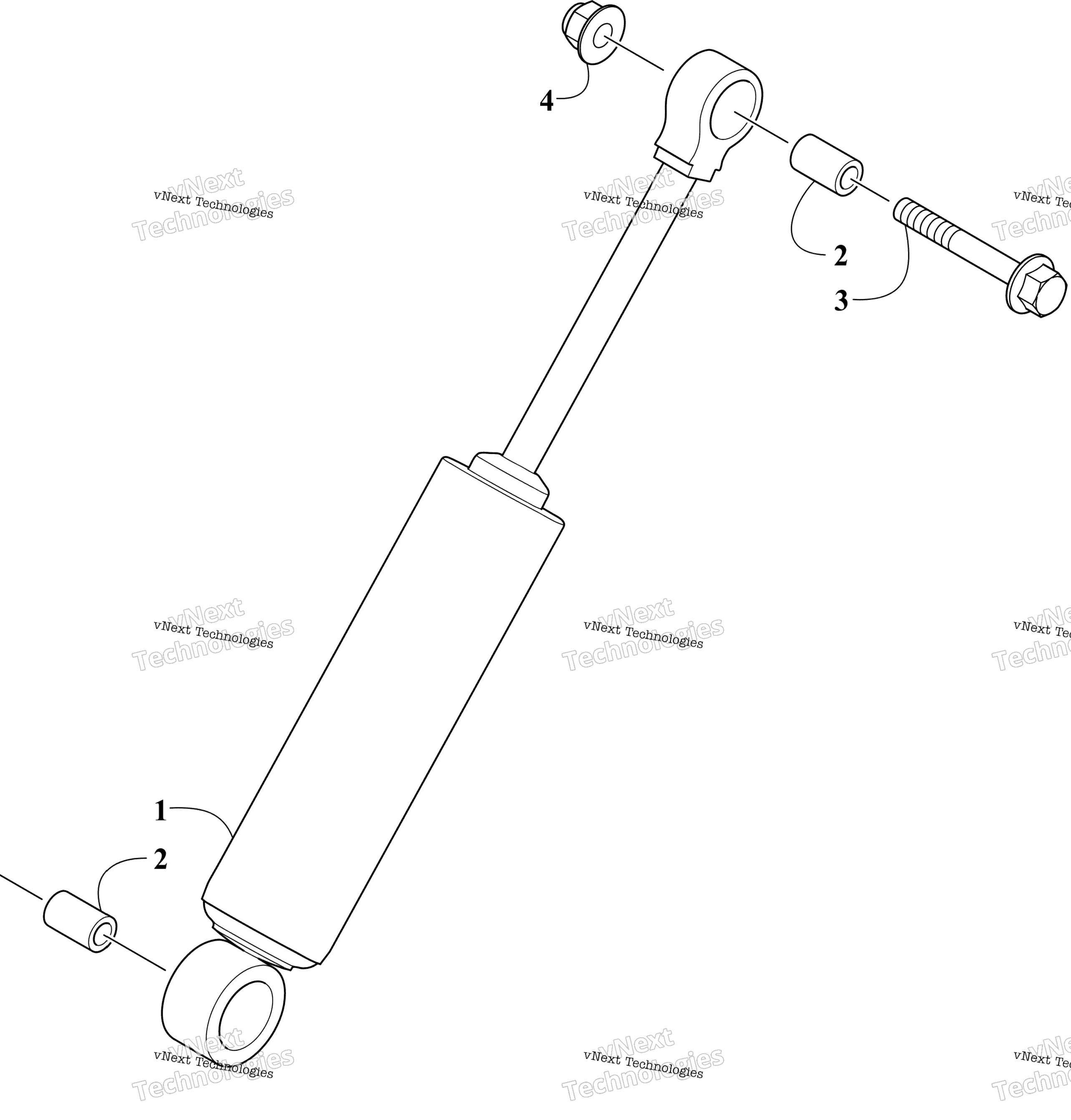 Задняя часть Suspension Rear Arm Shock Absorber