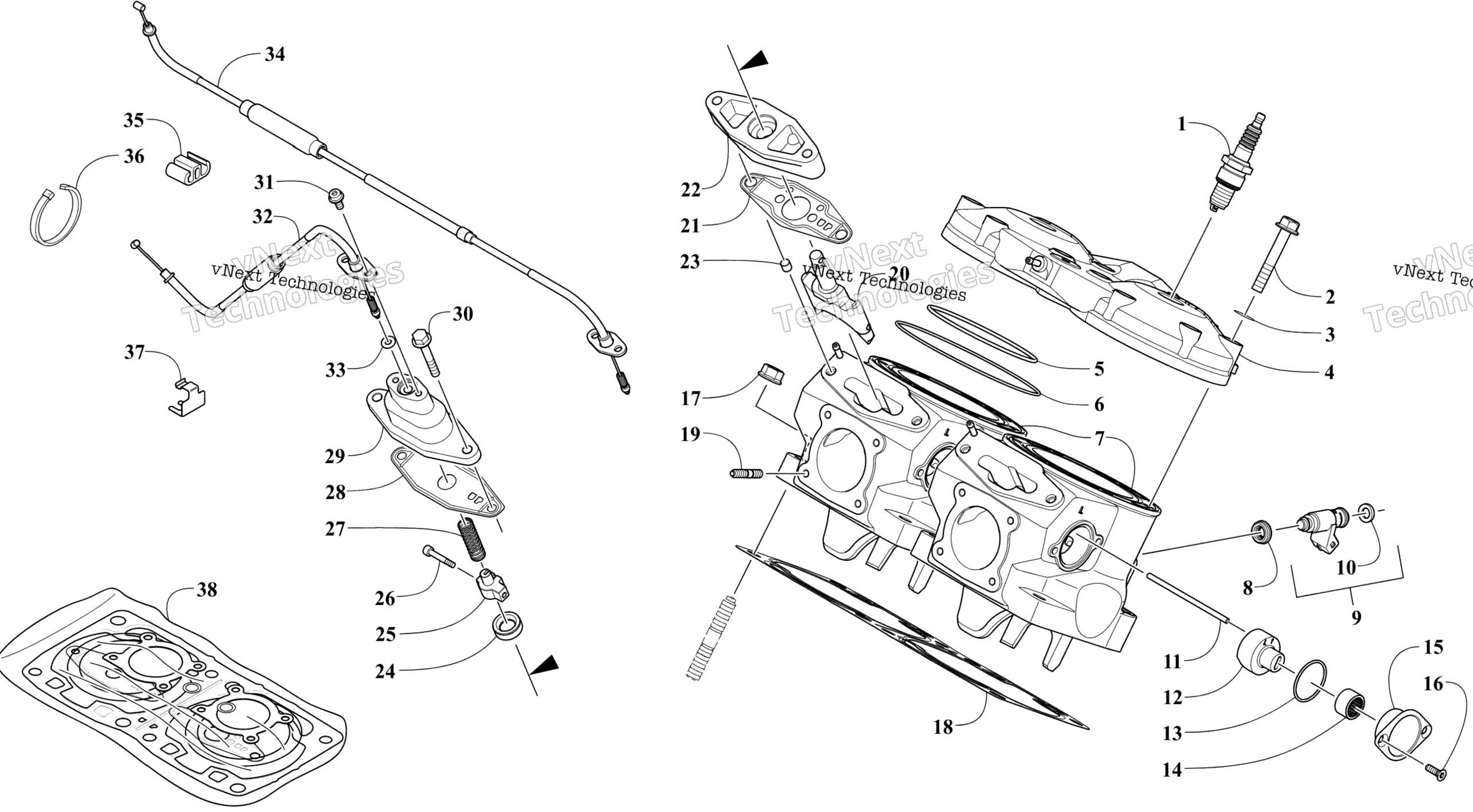 Цилиндр And Head Assembly