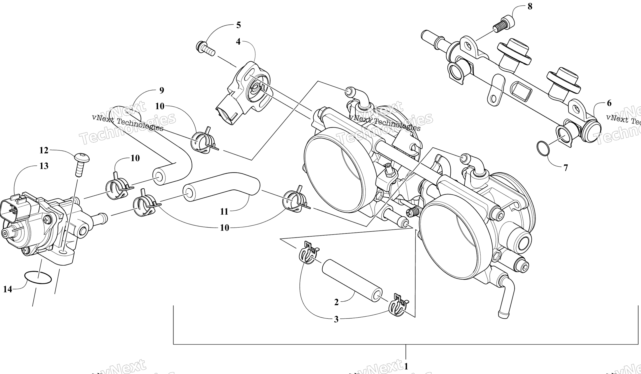 Дроссель Body Assembly