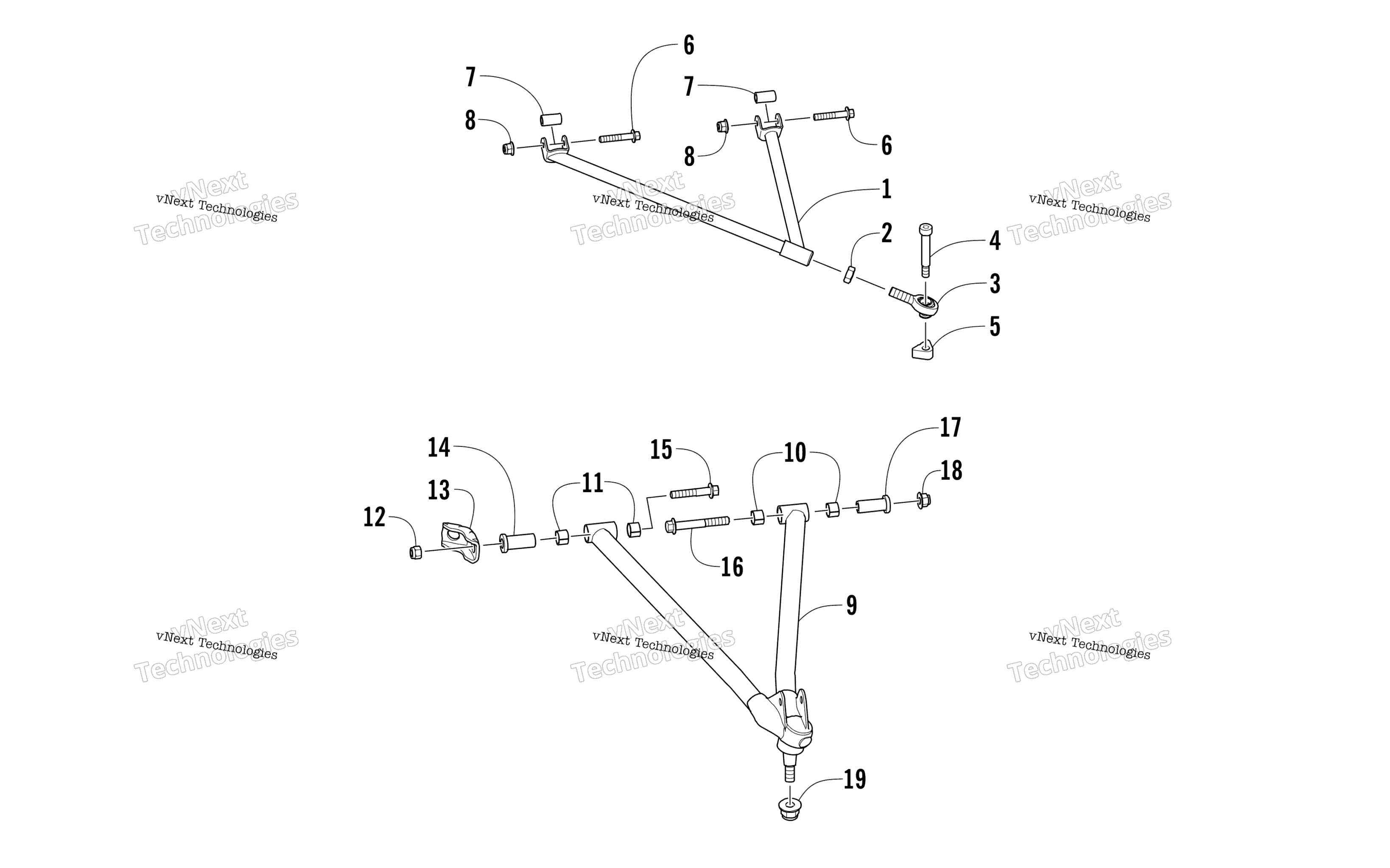 Узел рычага подвески