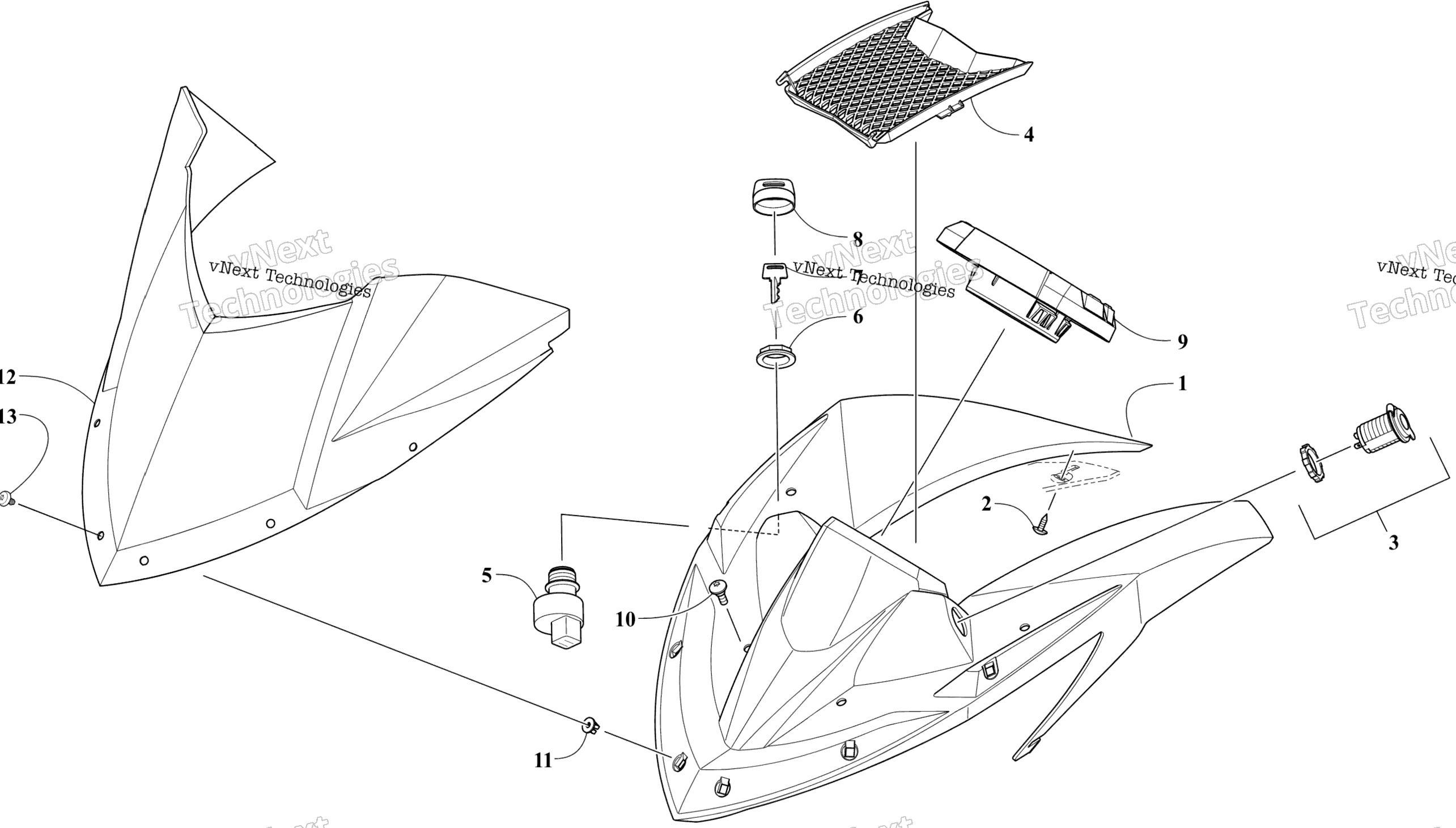 Ветровое стекло And Instruments Assemblies