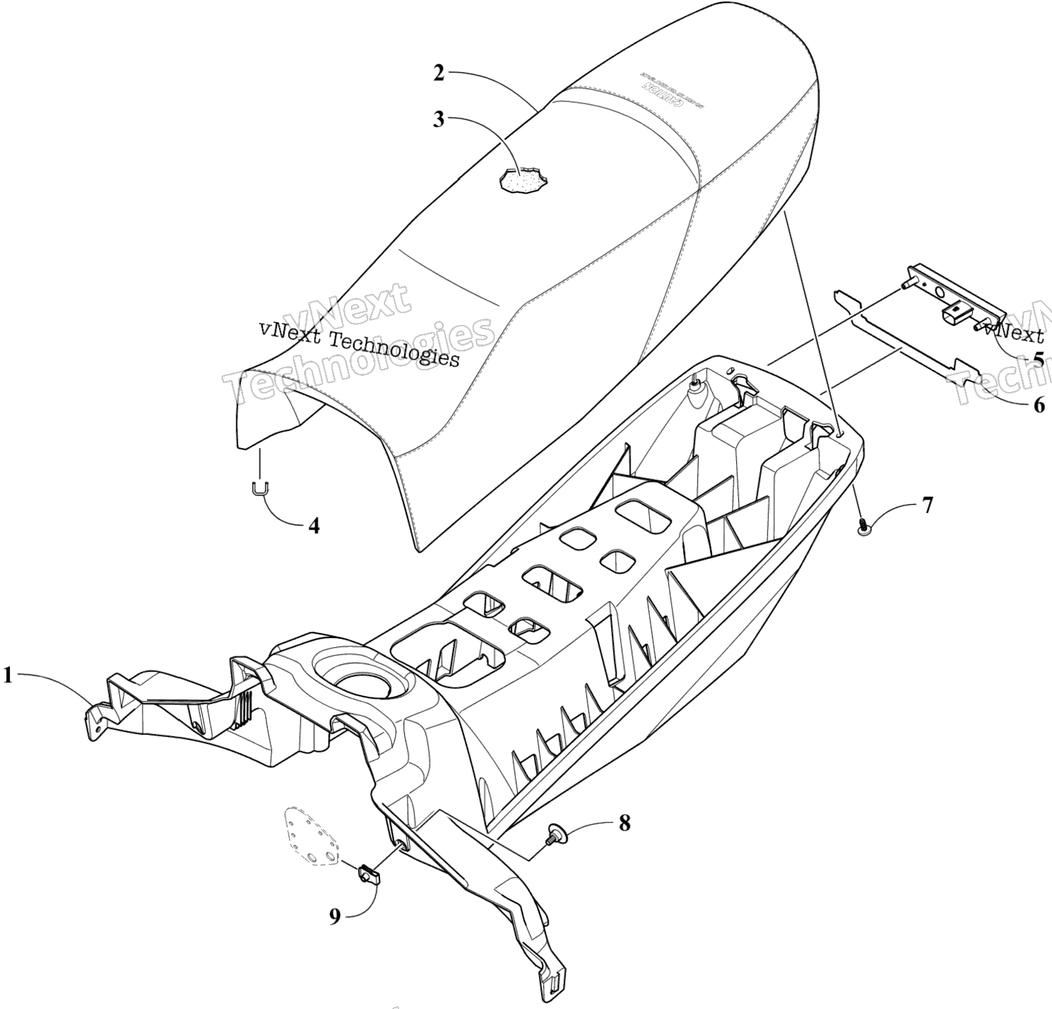 Сиденье And Taillight Assembly