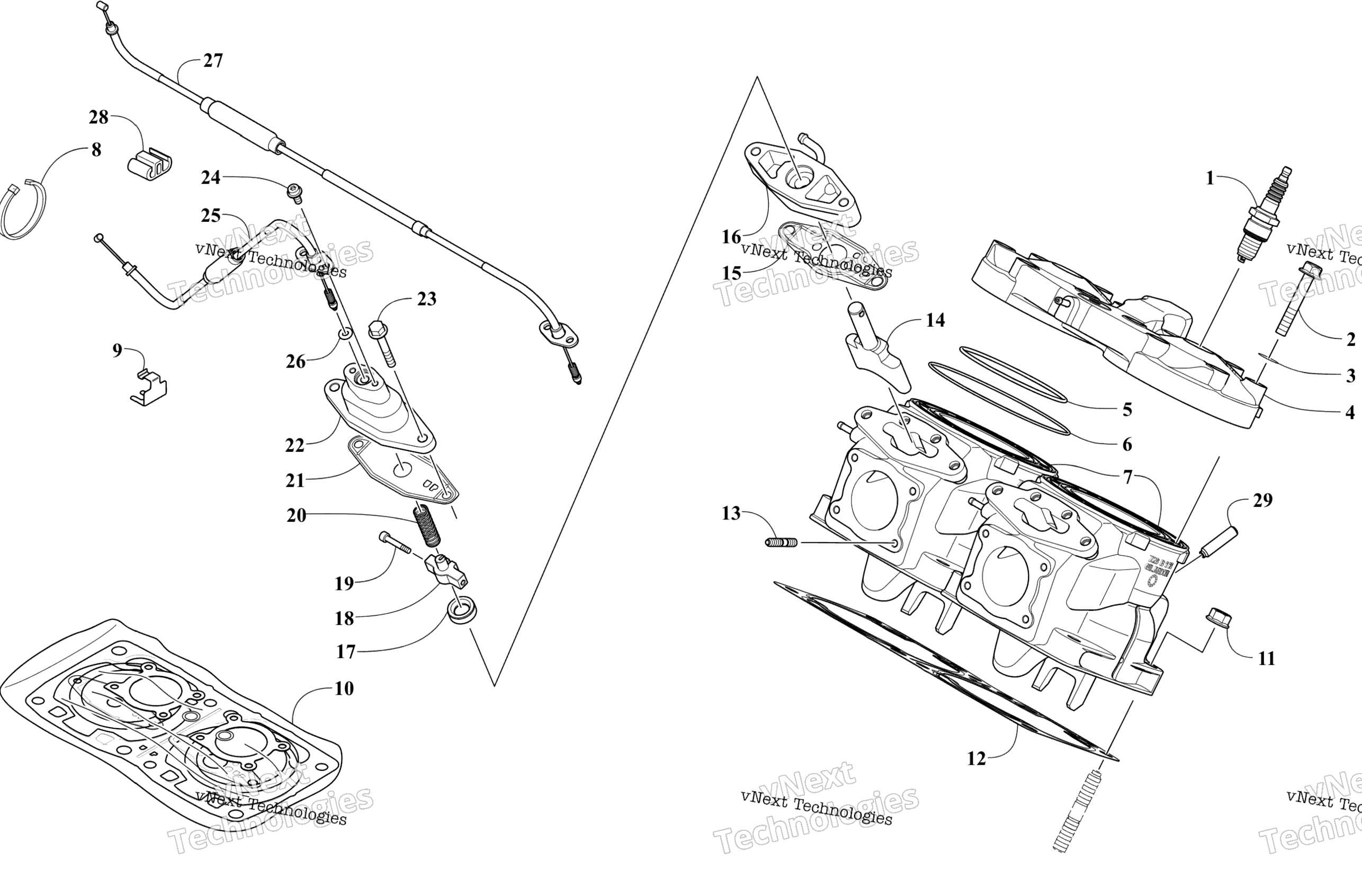 Цилиндр And Head Assembly