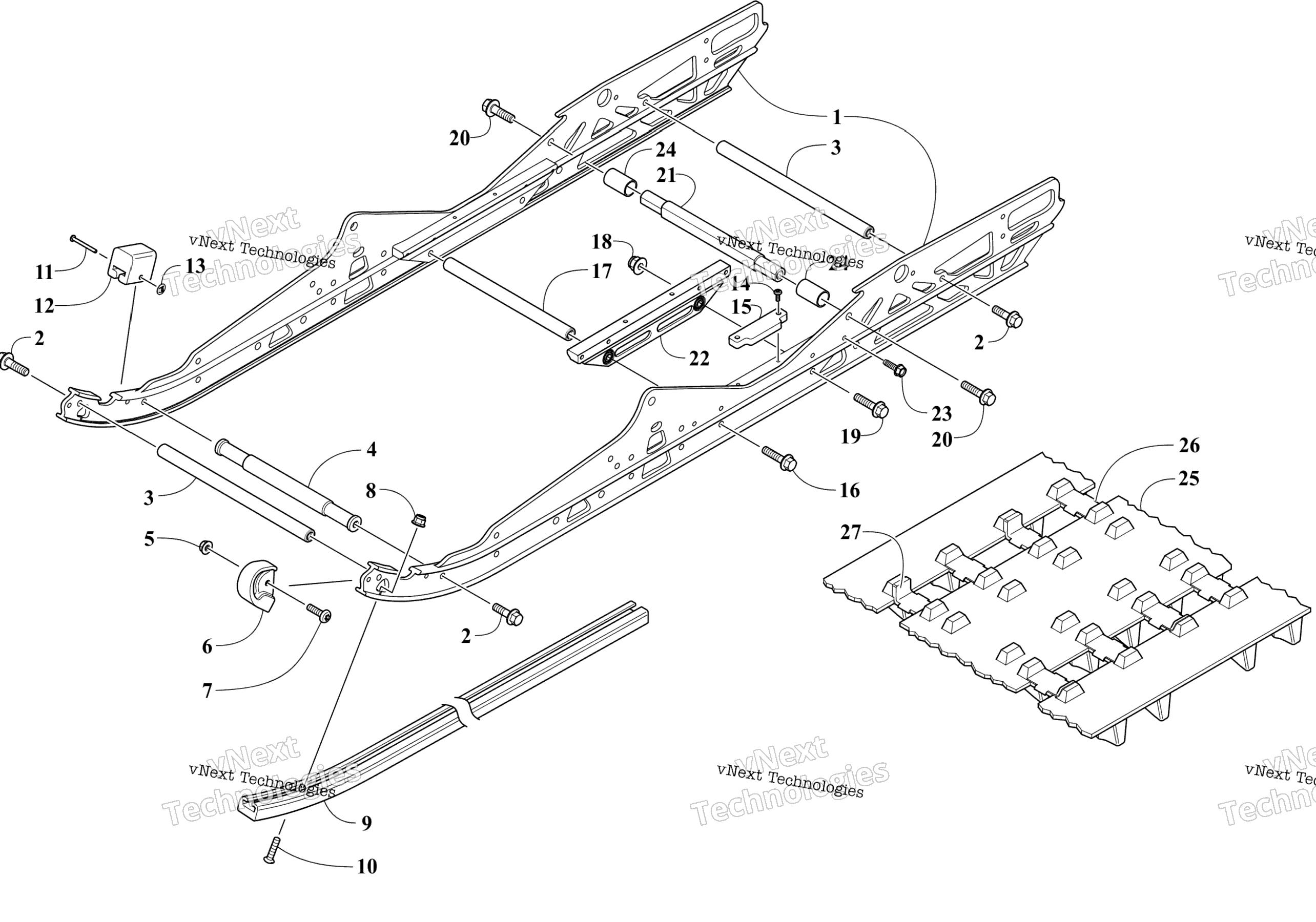 Slide Rail и Track узел