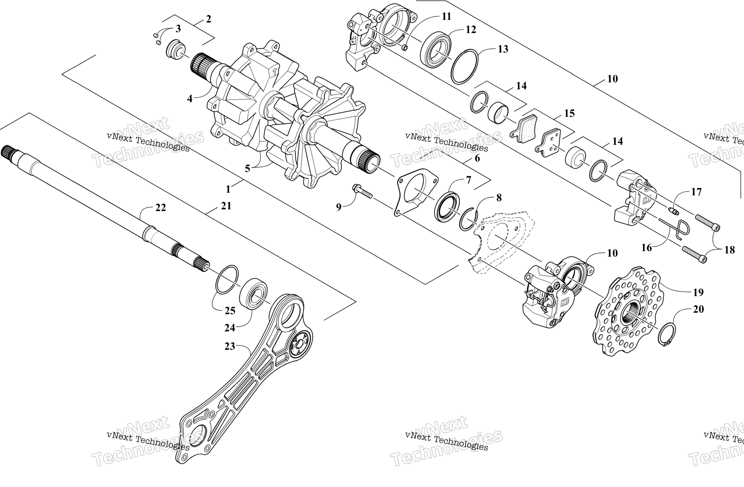 Привод Train Shafts And Brake Assemblies