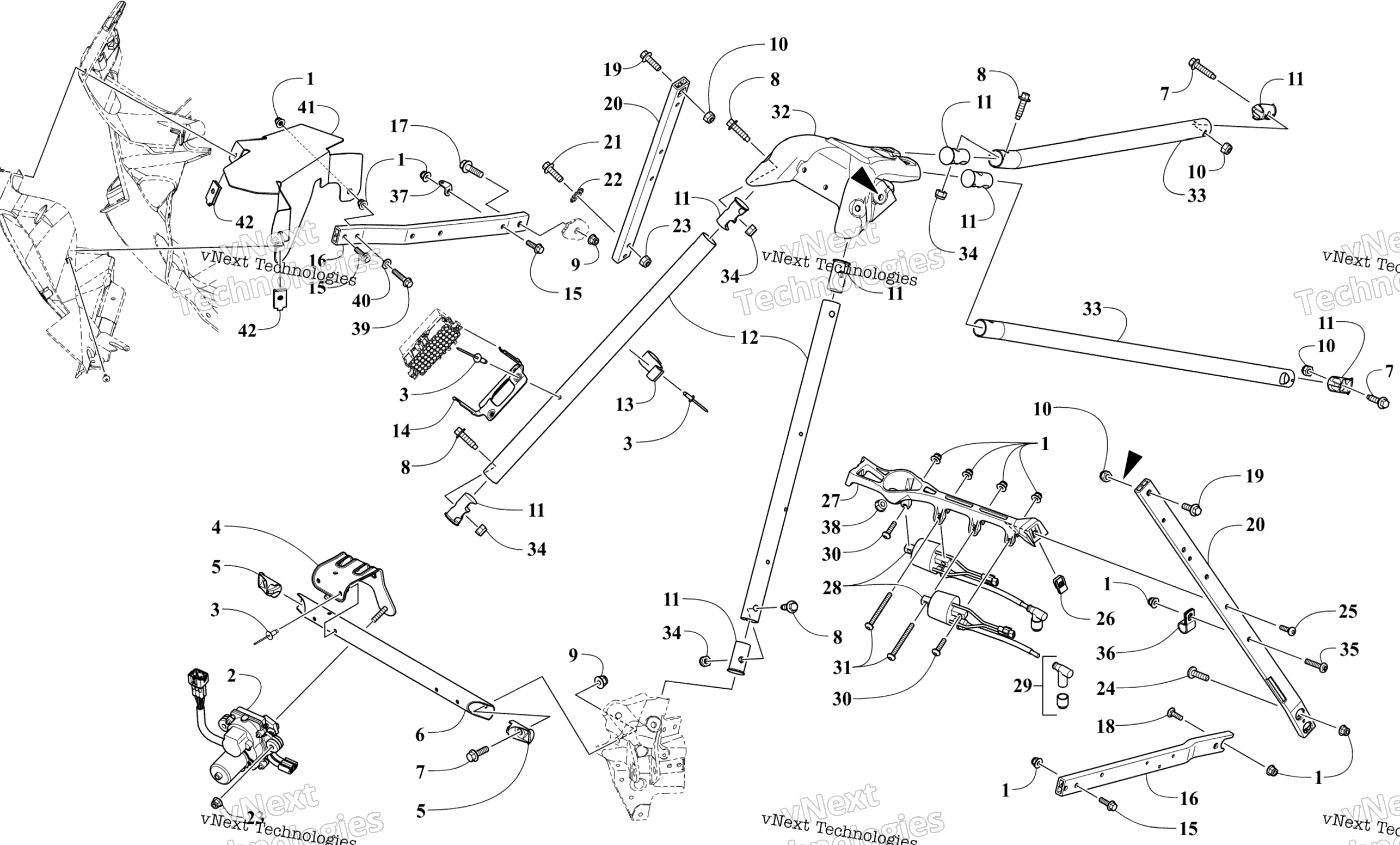 Рулевое управление Support Assembly