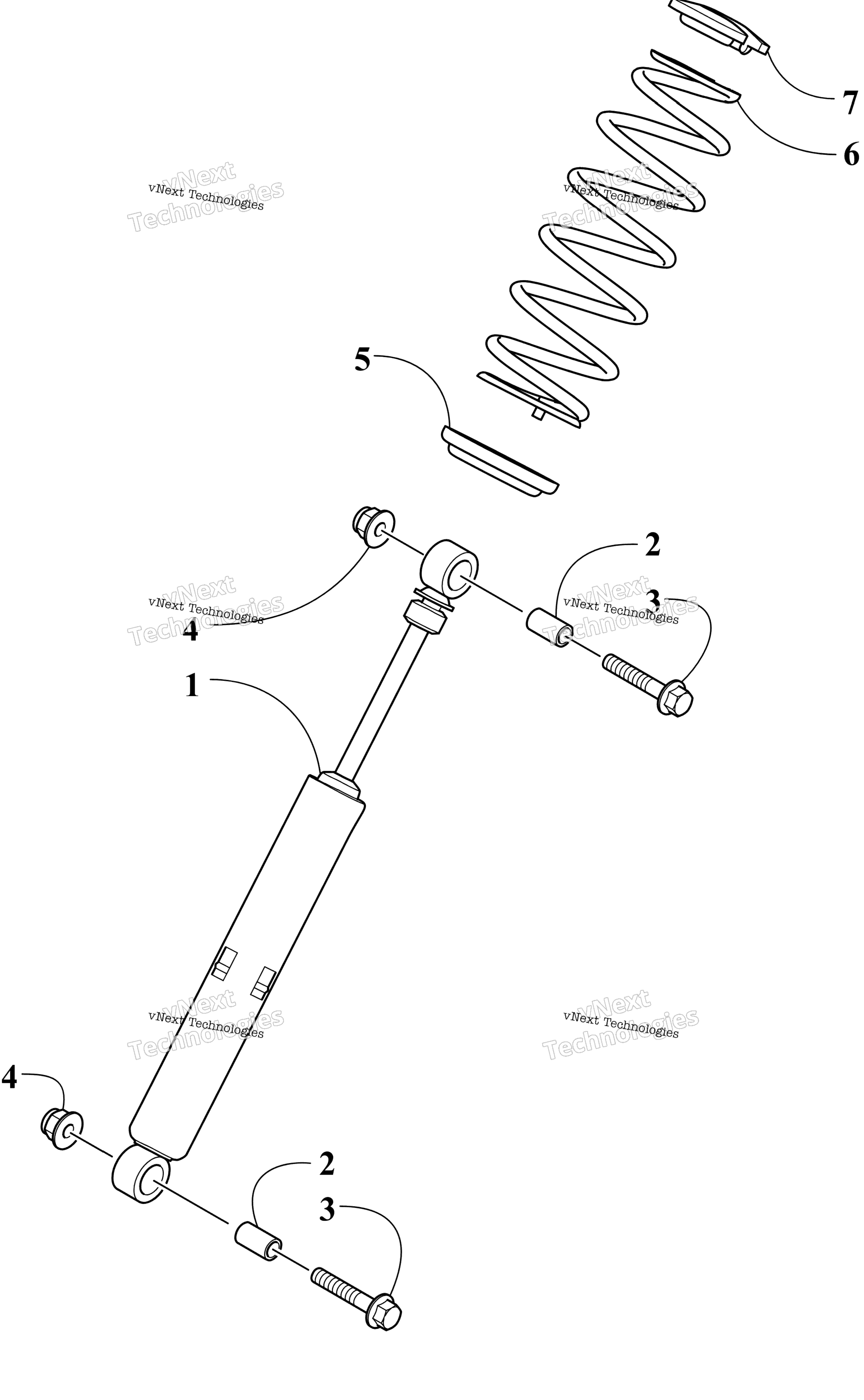 Задняя часть Suspension Rear Arm Shock Absorber