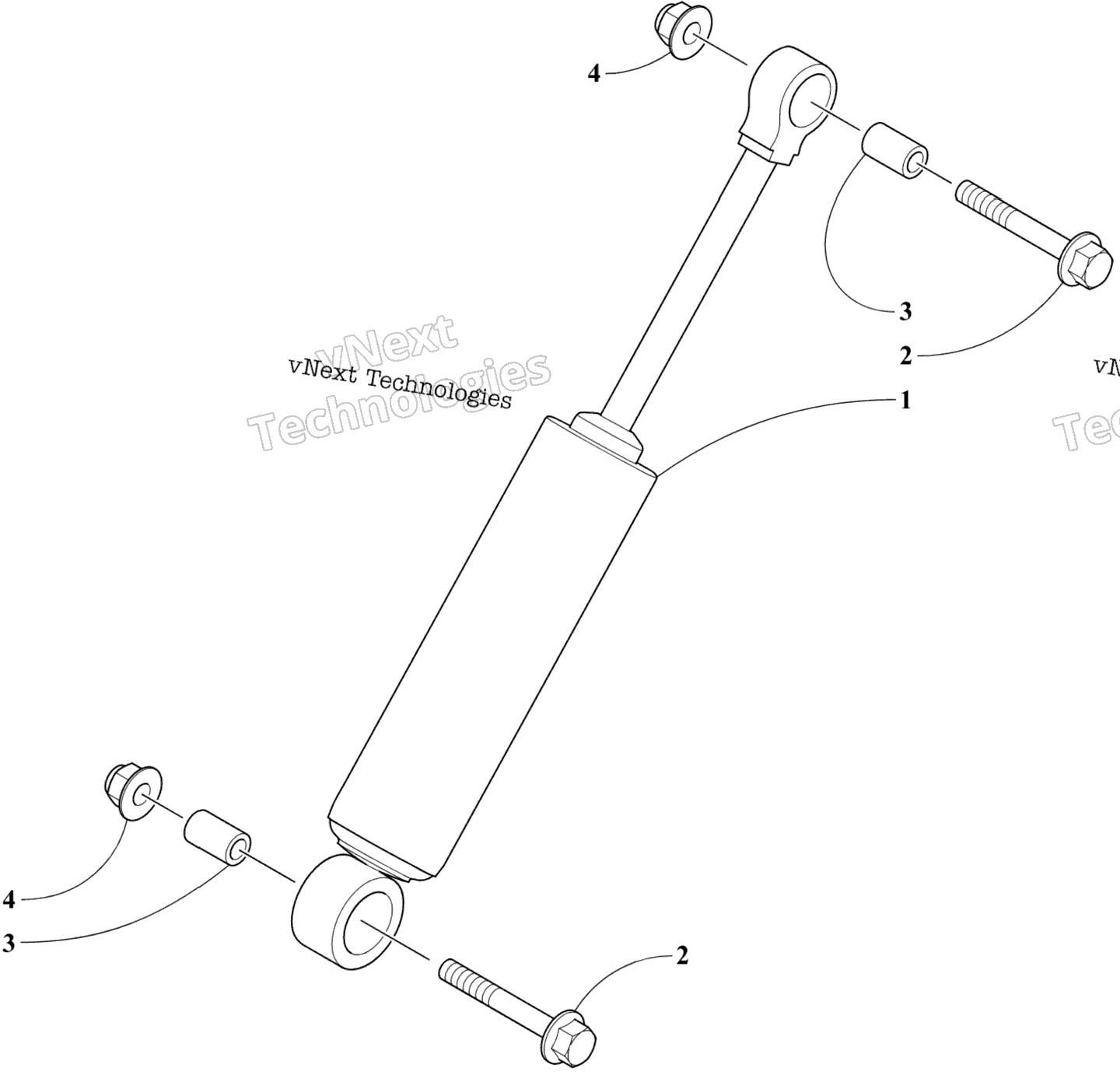 Задняя часть Suspension Rear Arm Shock Absorber