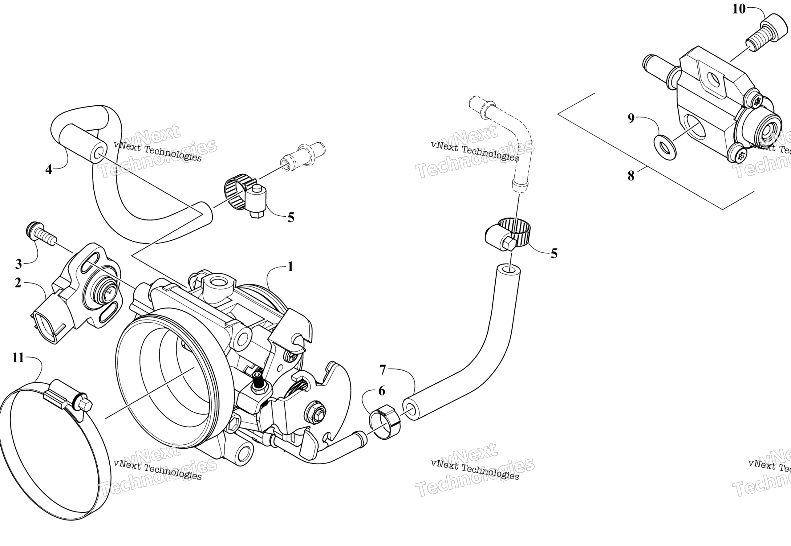 Дроссель Body Assembly